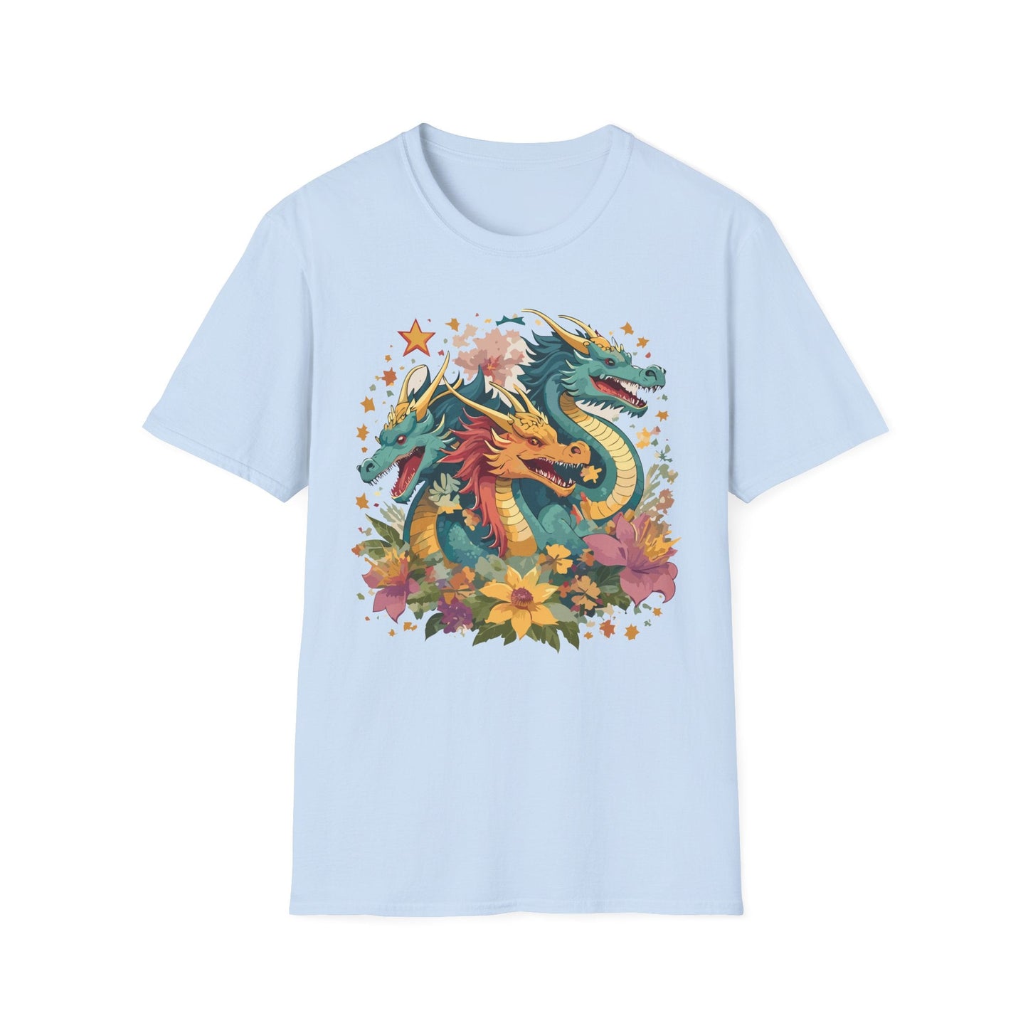 Dragon Graphic Unisex 100 Cotton Tee with Animal Artwork Design 8
