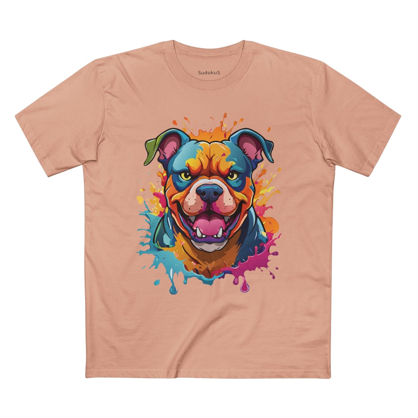 Dog Graphic Unisex 100 Cotton Staple Tee with Animal Design Artwork 35