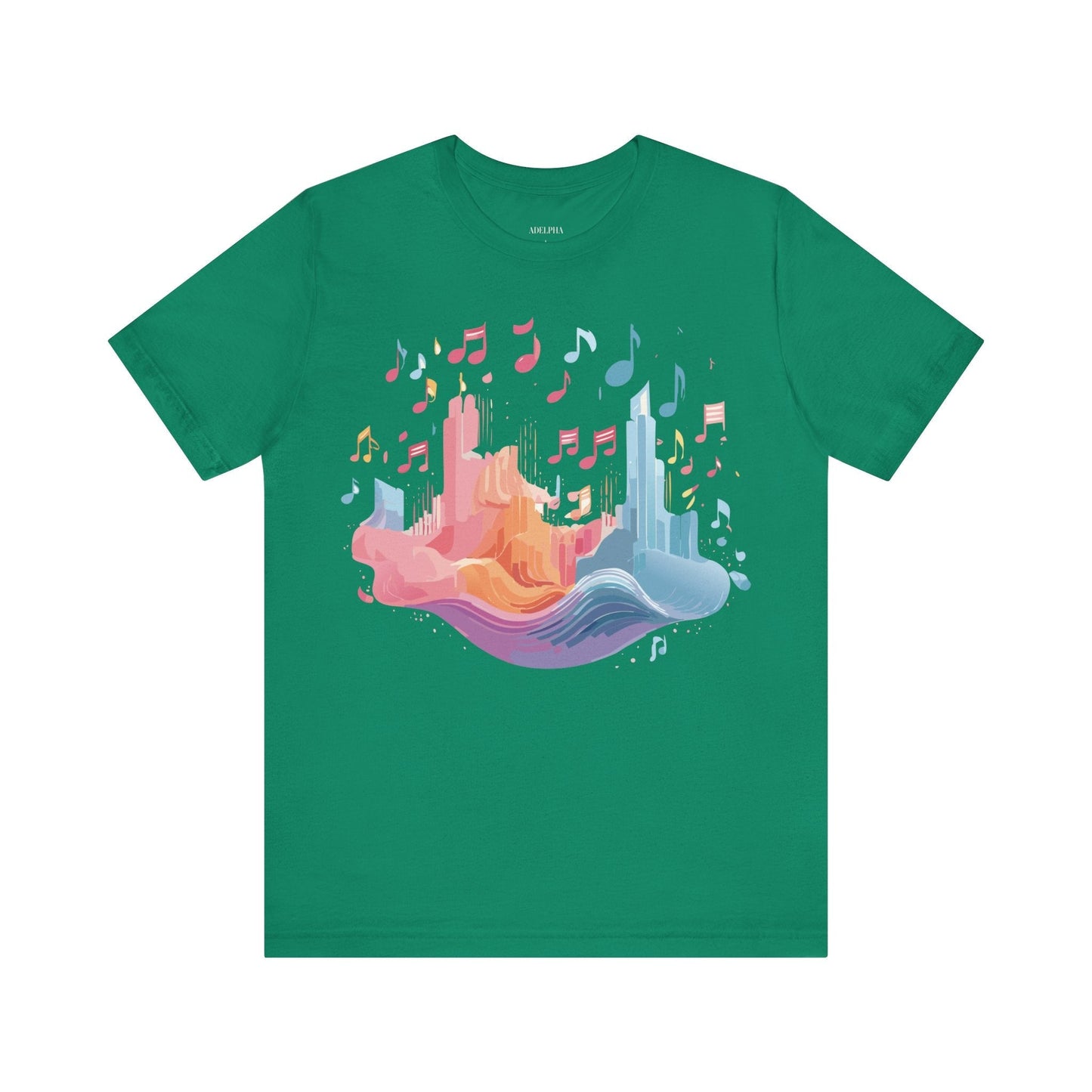 Music Graphic Unisex 100 Cotton Vintage Art with Musical Elements Tee 23
