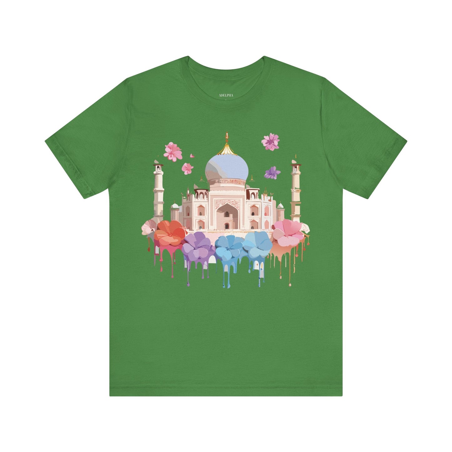 Taj Mahal Tourist Shirt Graphic Tee Unisex Vintage Inspired Adelpha Art Design Edition