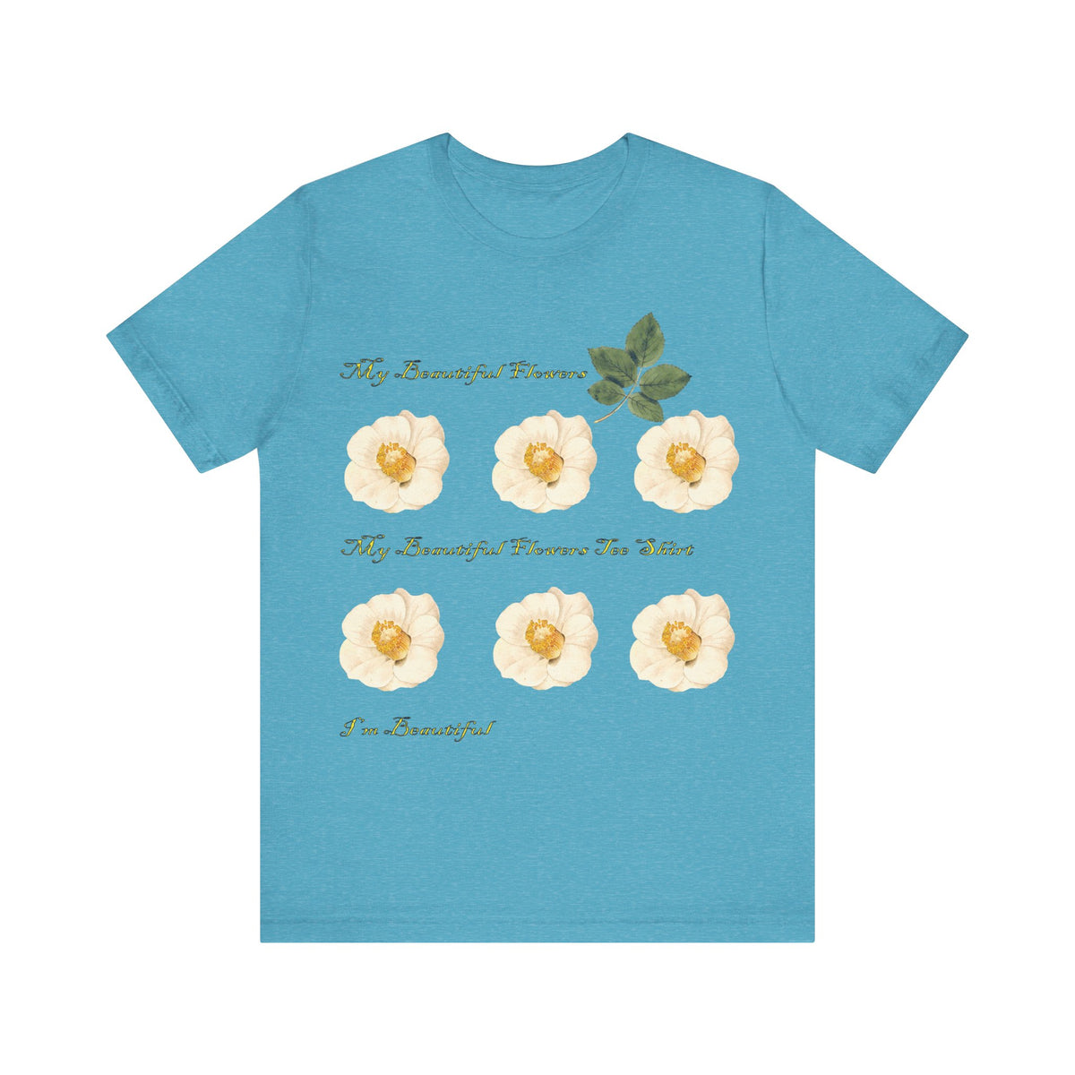 Floral Graphic Tee Shirt - Bella+Canvas Unisex 100 Cotton 53