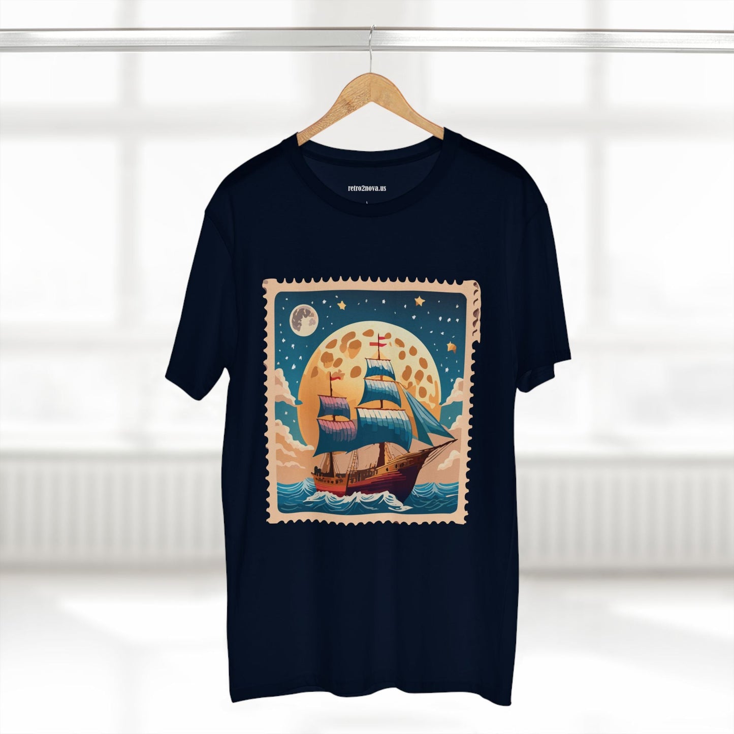 Stamp Shirt Postage Stamp Tee Unisex Premium Cotton with Original Art Design Retro2Nova