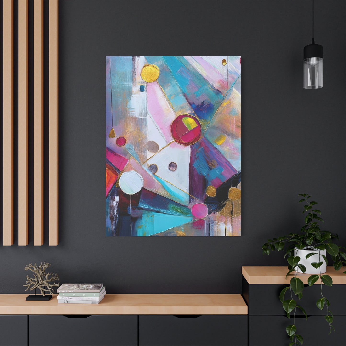 Abstract Oil Painting Print Canvas 20x24,20x30,24x30 24x32,24x36,30x40 32x48,36x48,40x60 Pine-Wood Inner Frame ABS-170