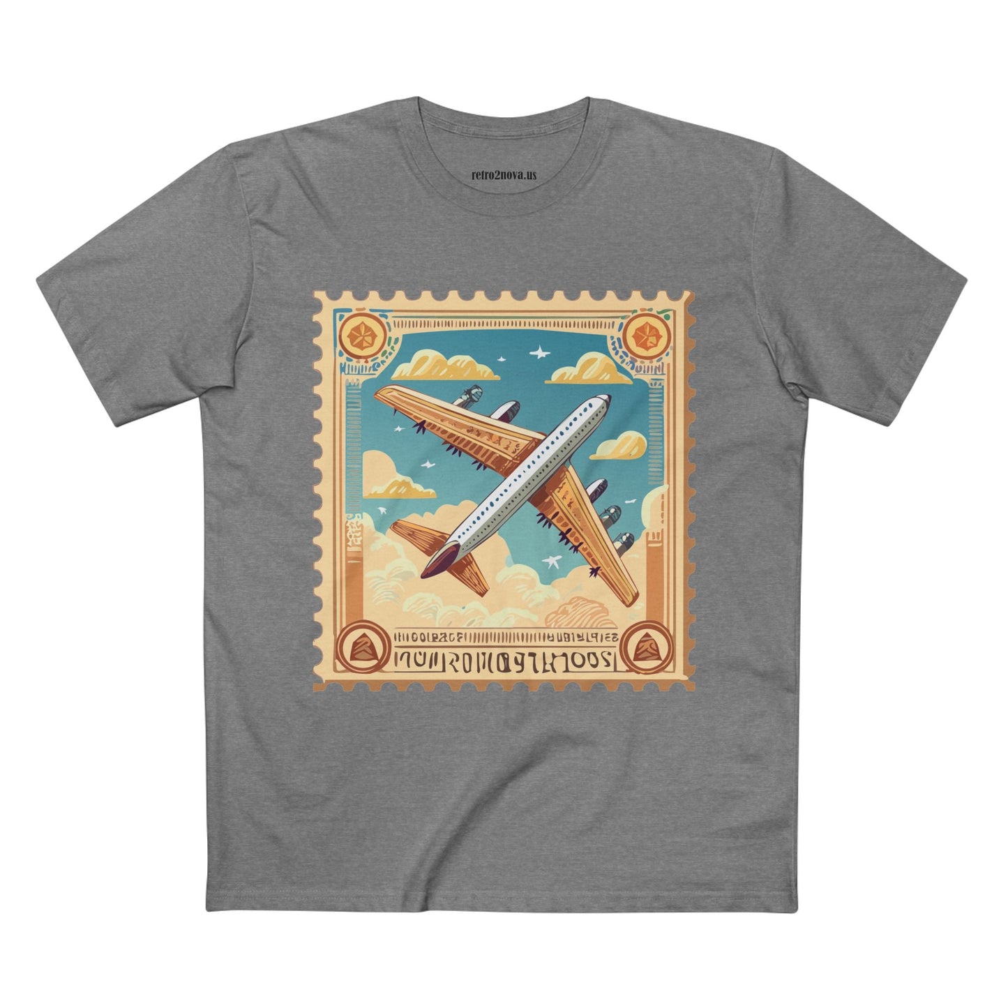 Stamp Shirt Postage Stamp Tee Unisex Premium Cotton Art Design PS18 Retro2Nova Collection