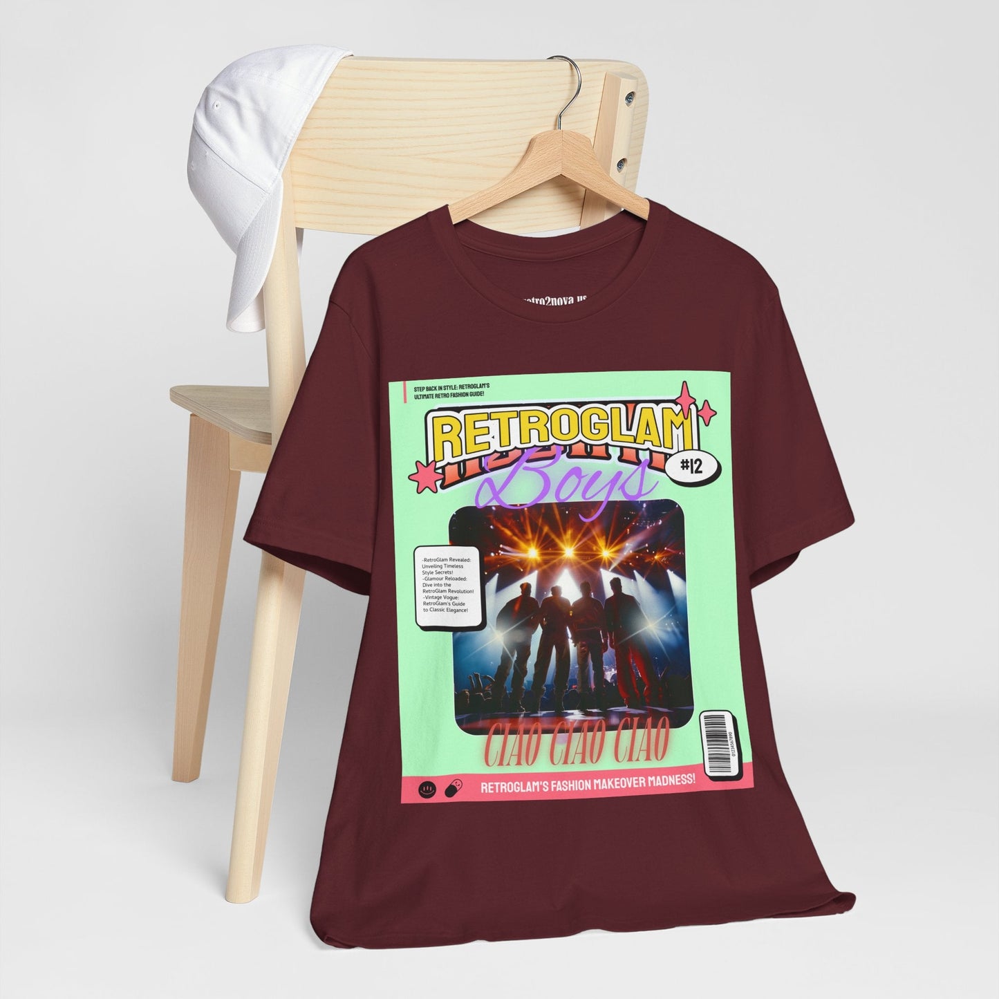 Magazine Cover Shirt Unisex Short Sleeve Tee Lightweight Breathable Fabric