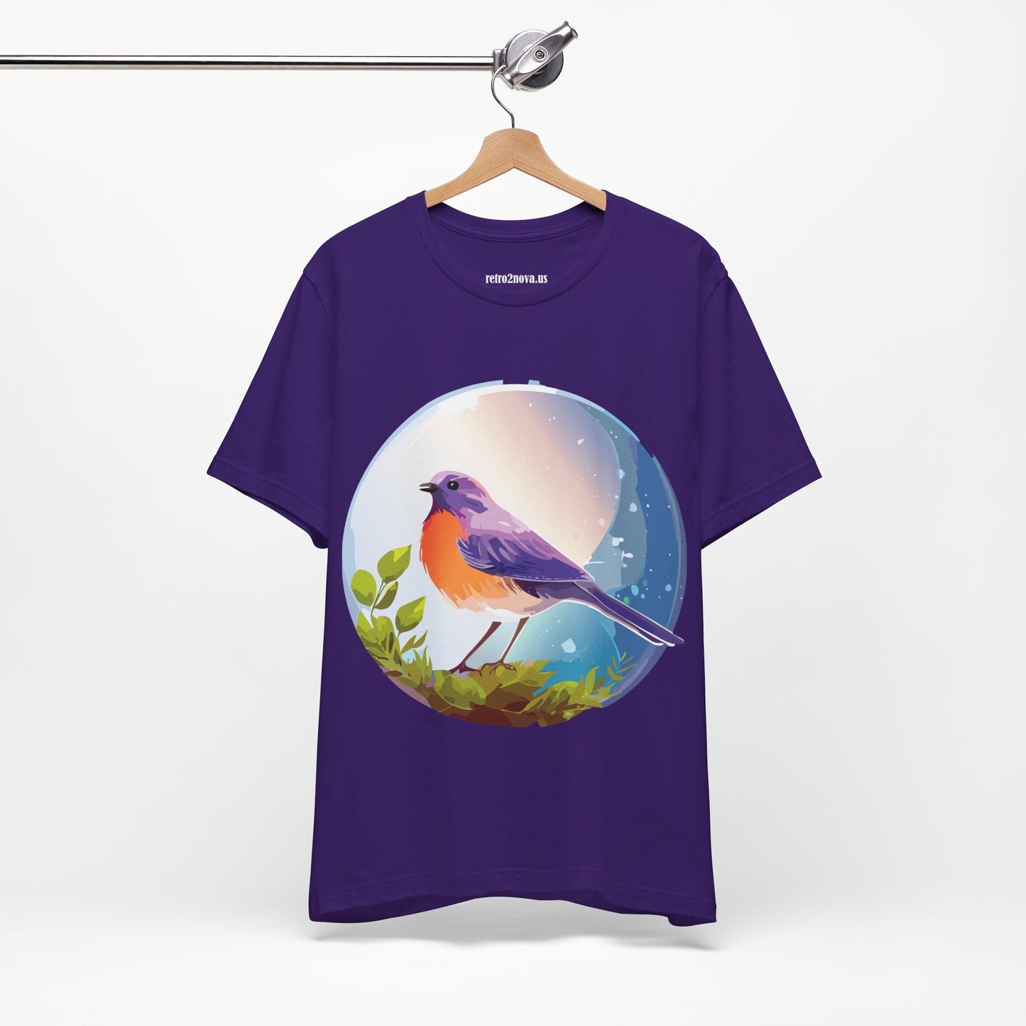 Unisex Animals And Bird Shirt Graphic Cotton T Shirt With Original Retro2Nova Art Premium Short Sleeve Tee