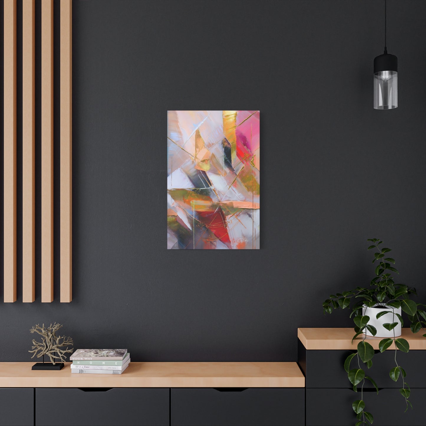 Abstract Oil Painting Print Canvas 20x24,20x30,24x30 24x32,24x36,30x40 32x48,36x48,40x60 Pine-Wood Inner Frame ABS-179