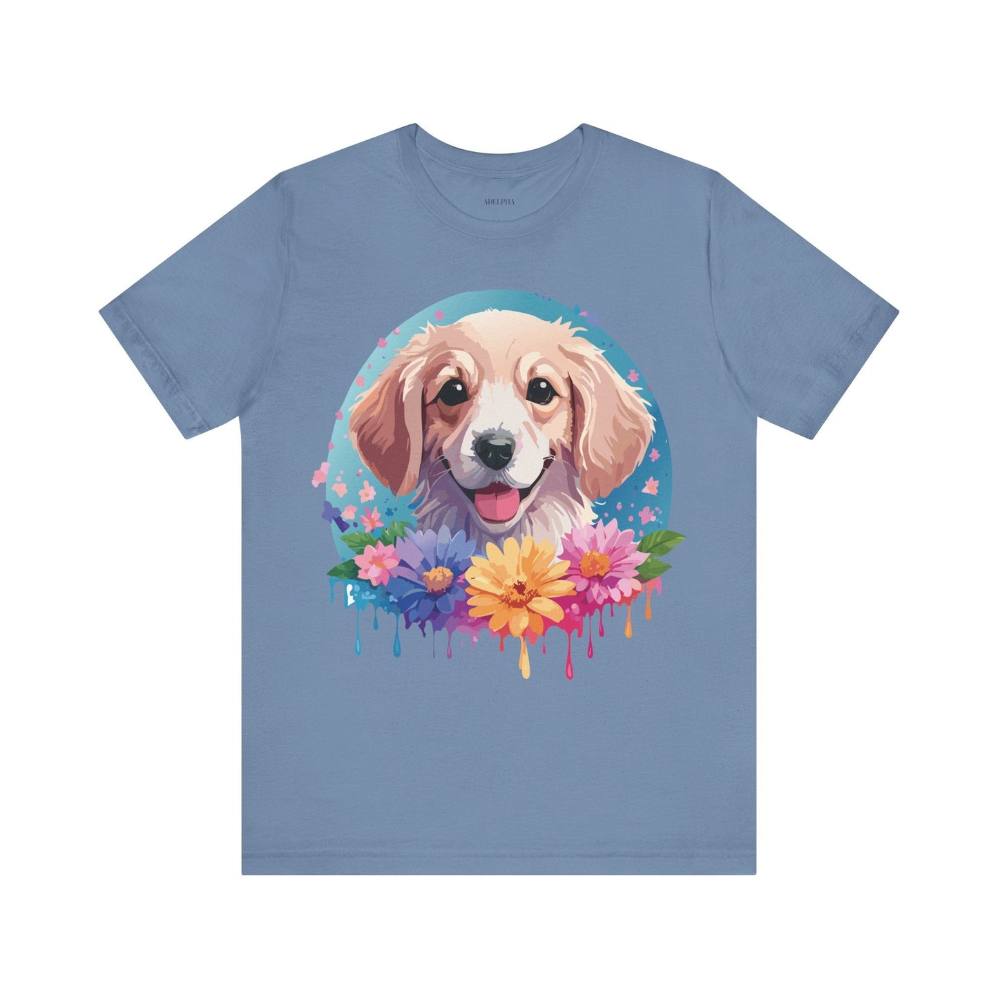 Dog Shirt Unisex Graphic Tee With Original Adelpha Artwork Jersey Short Sleeve Casual Look