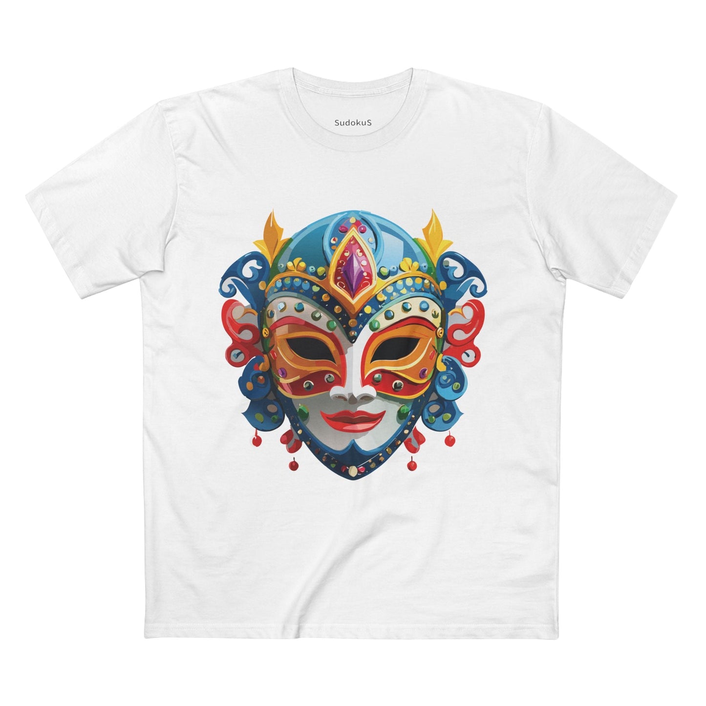 Mask Graphic Unisex 100 Cotton Staple Tee 23