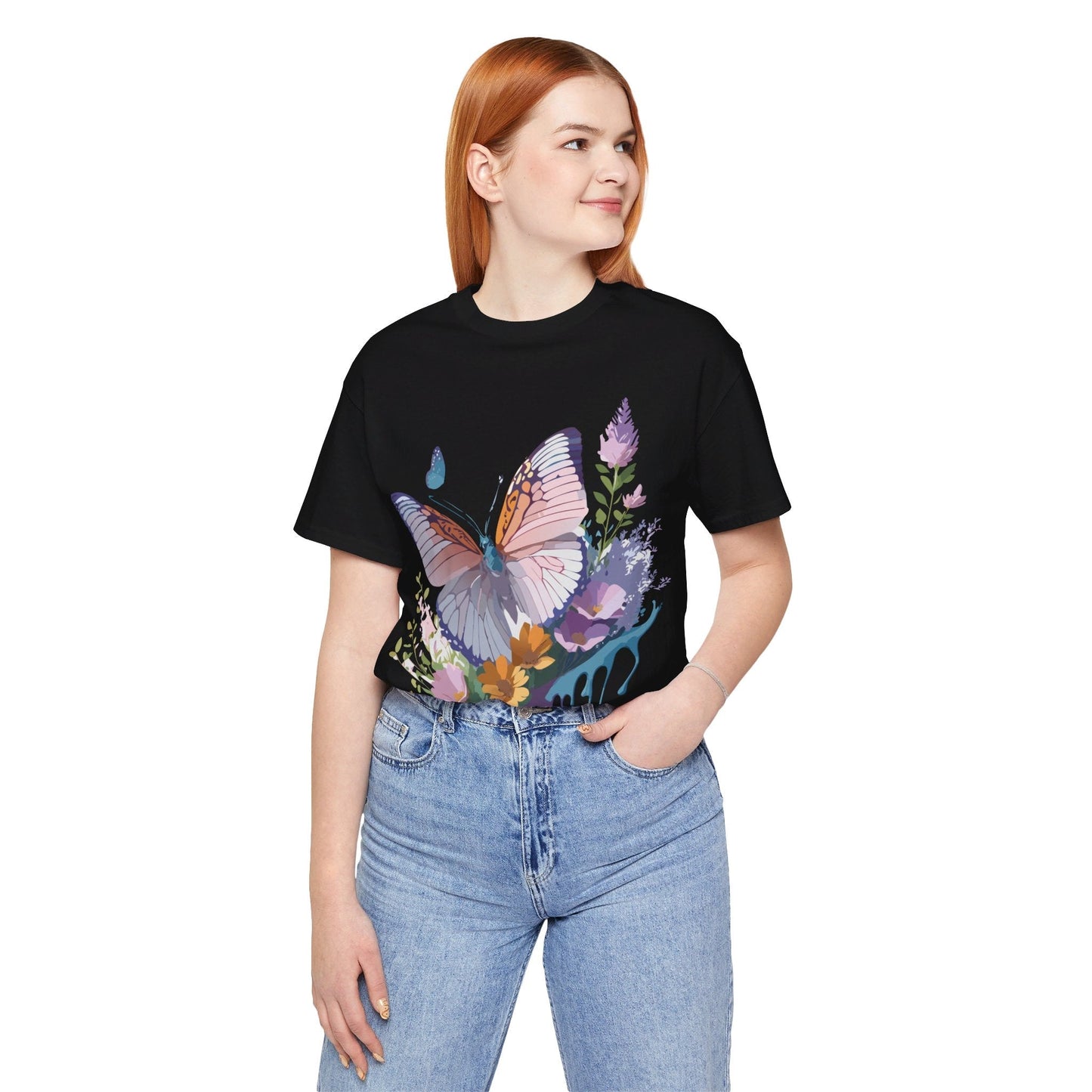 Butterfly Graphic Tee Unisex Adelpha Vintage Inspired Art Design Tee