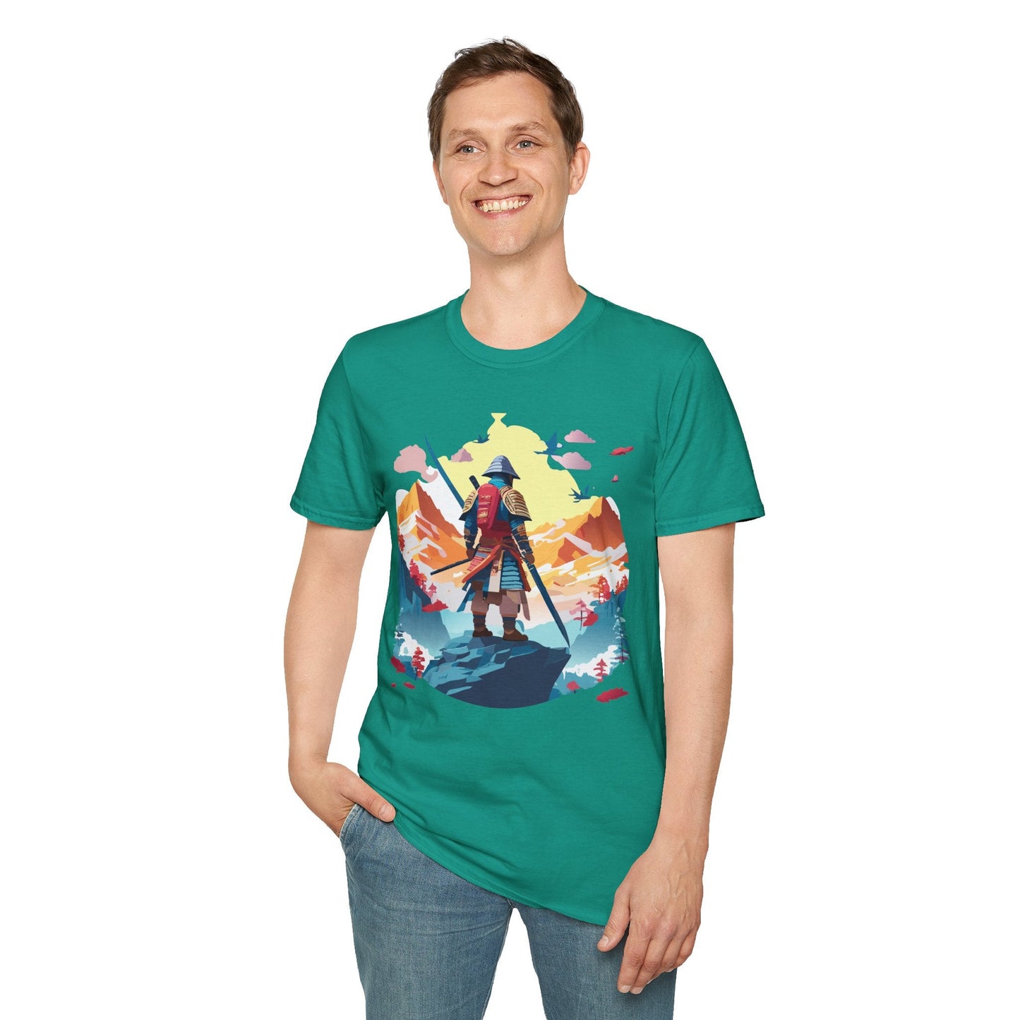 Samurai Shirt Unisex T Shirt Gildan Softstyle 64000 Cotton Tee For Everyday Comfort