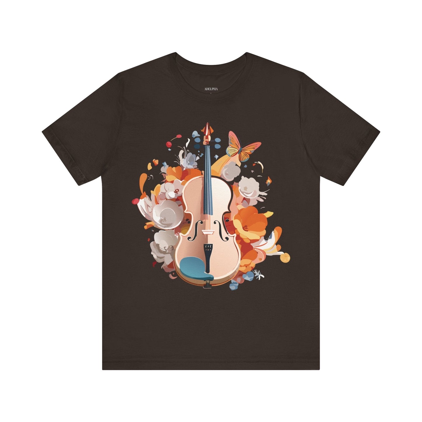 Music Graphic Unisex 100 Cotton Vintage Art with Musical Elements Tee 8