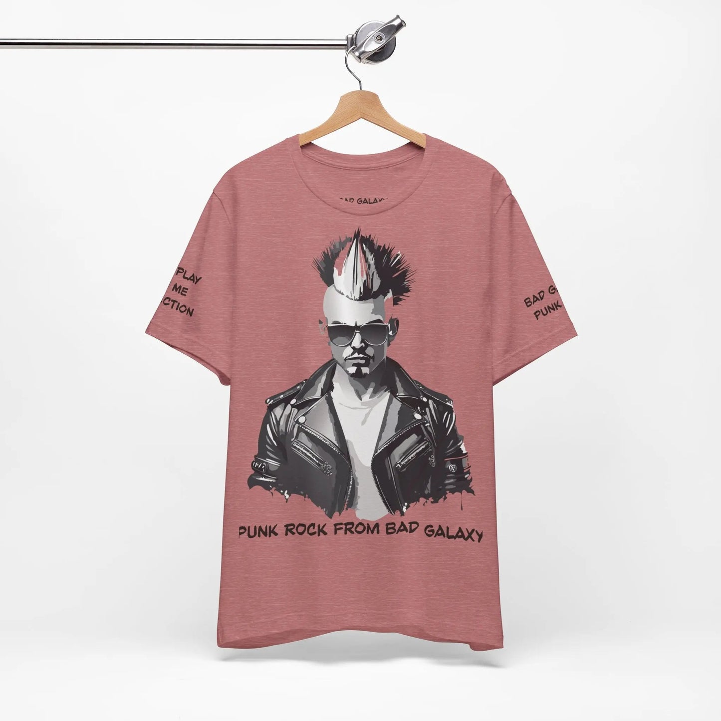 Bad Galaxy Punk Rock Tee Shirt Made In USA With Eco Friendly Ink 100 Percent Cotton