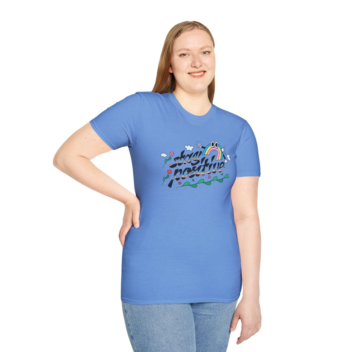 Positive Slogan T Shirts Unisex Softstyle Tee With Positive Words And Good Quotes Gildan 64000