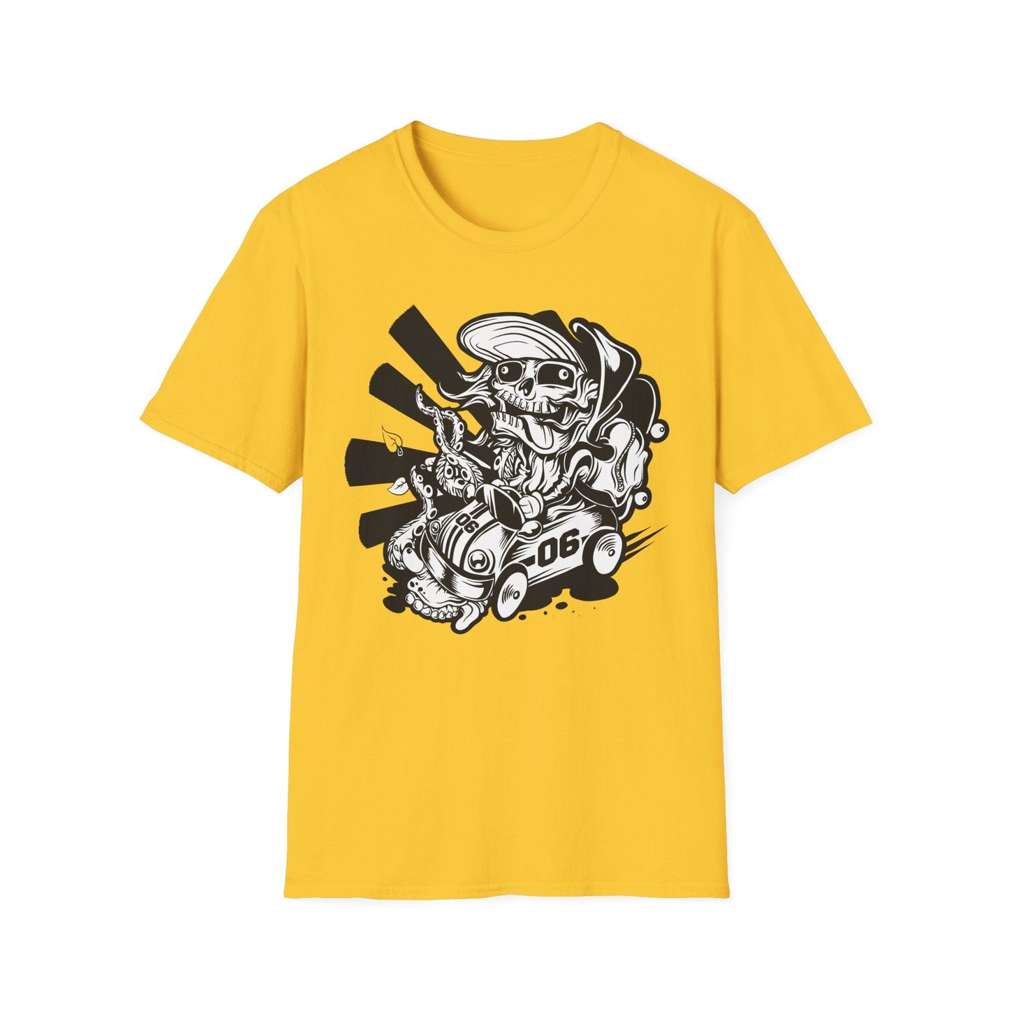 Cartoon Animation T Shirt Unisex Softstyle 64000 Cotton Tee With Fun Art Design Graphics