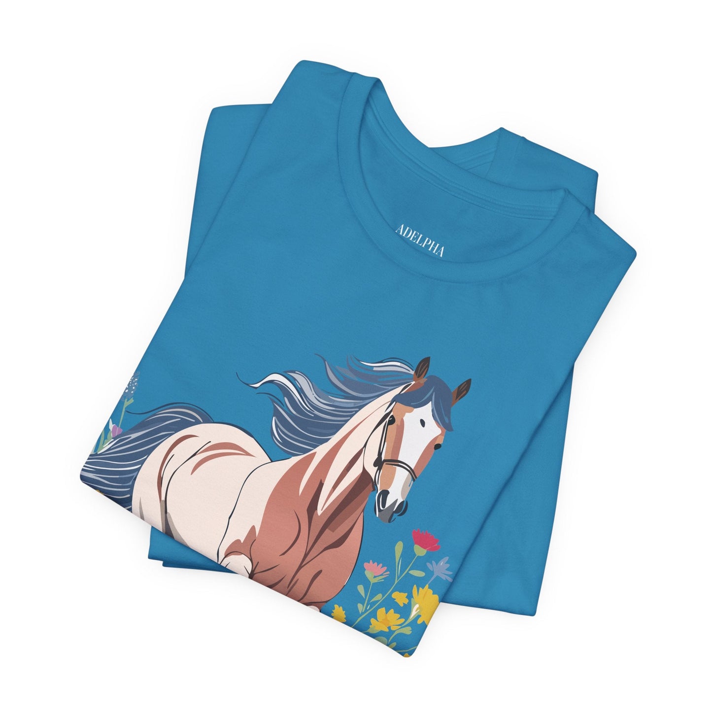 Horse Graphic Unisex 100 Cotton Vintage Animal Art T-Shirt 10