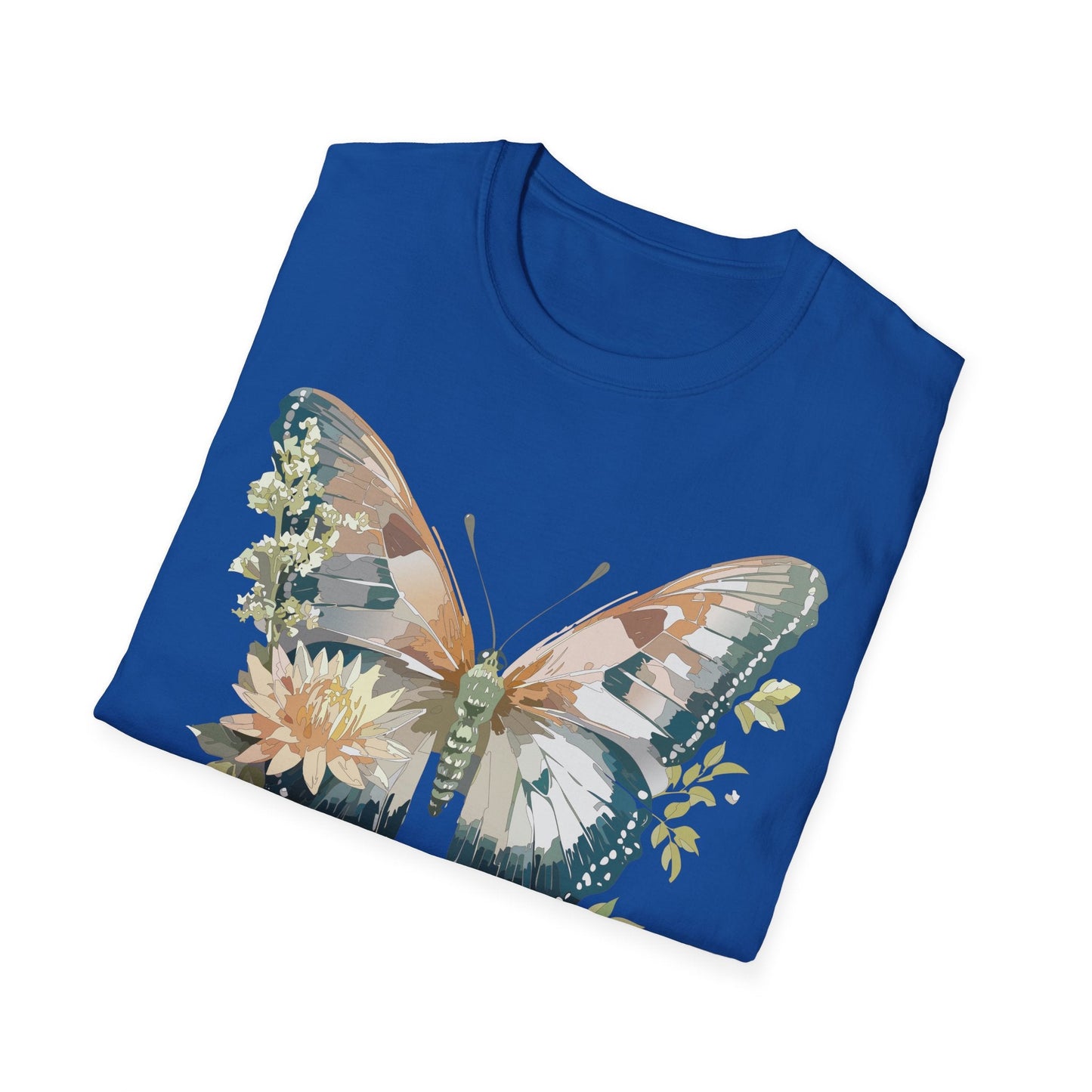 Unisex Butterfly Shirt Monarch Butterfly Tee Softstyle Gildan 64000 100 Cotton Breathable