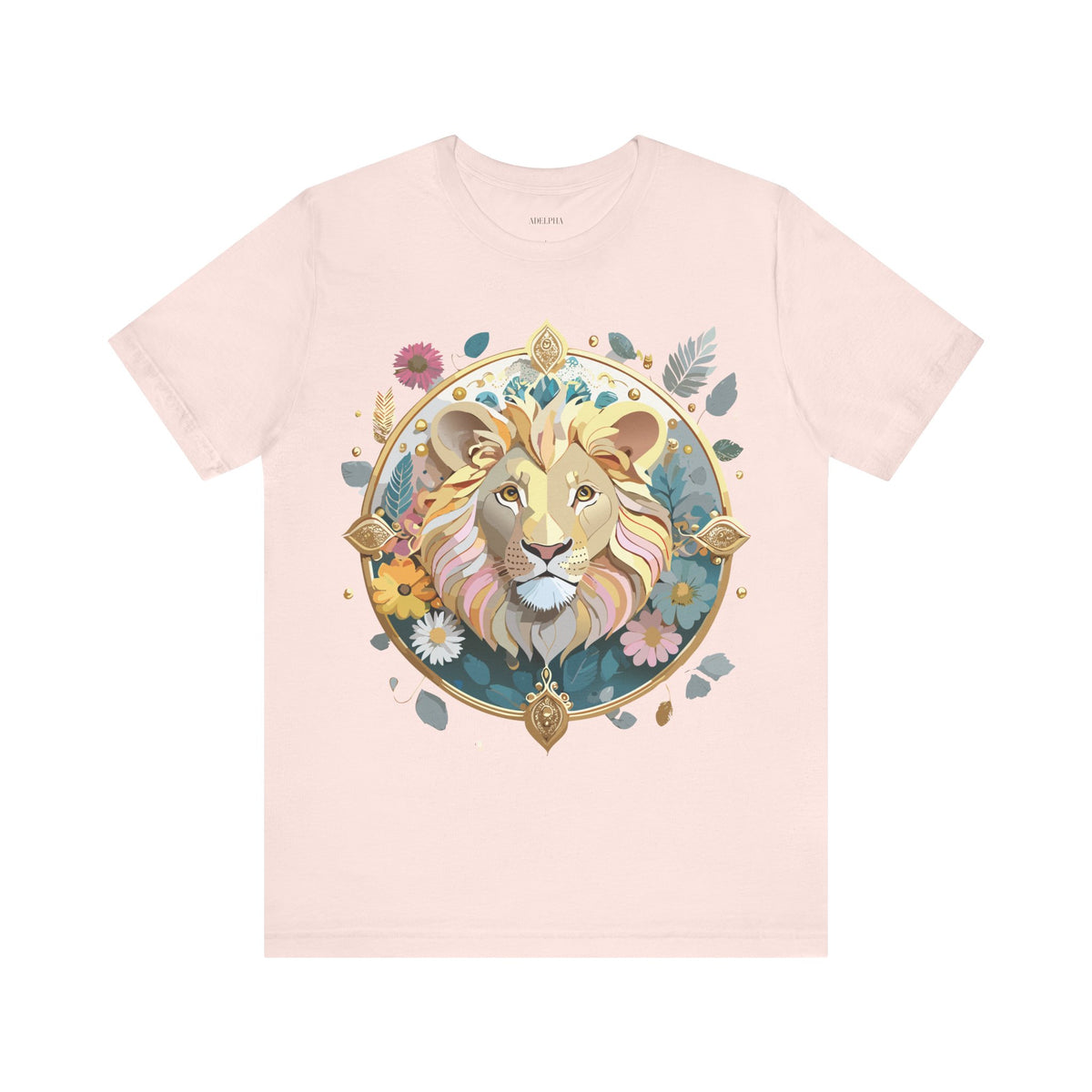Medallion Graphic Unisex Cotton Bella+Canvas Tee with Art Design d31