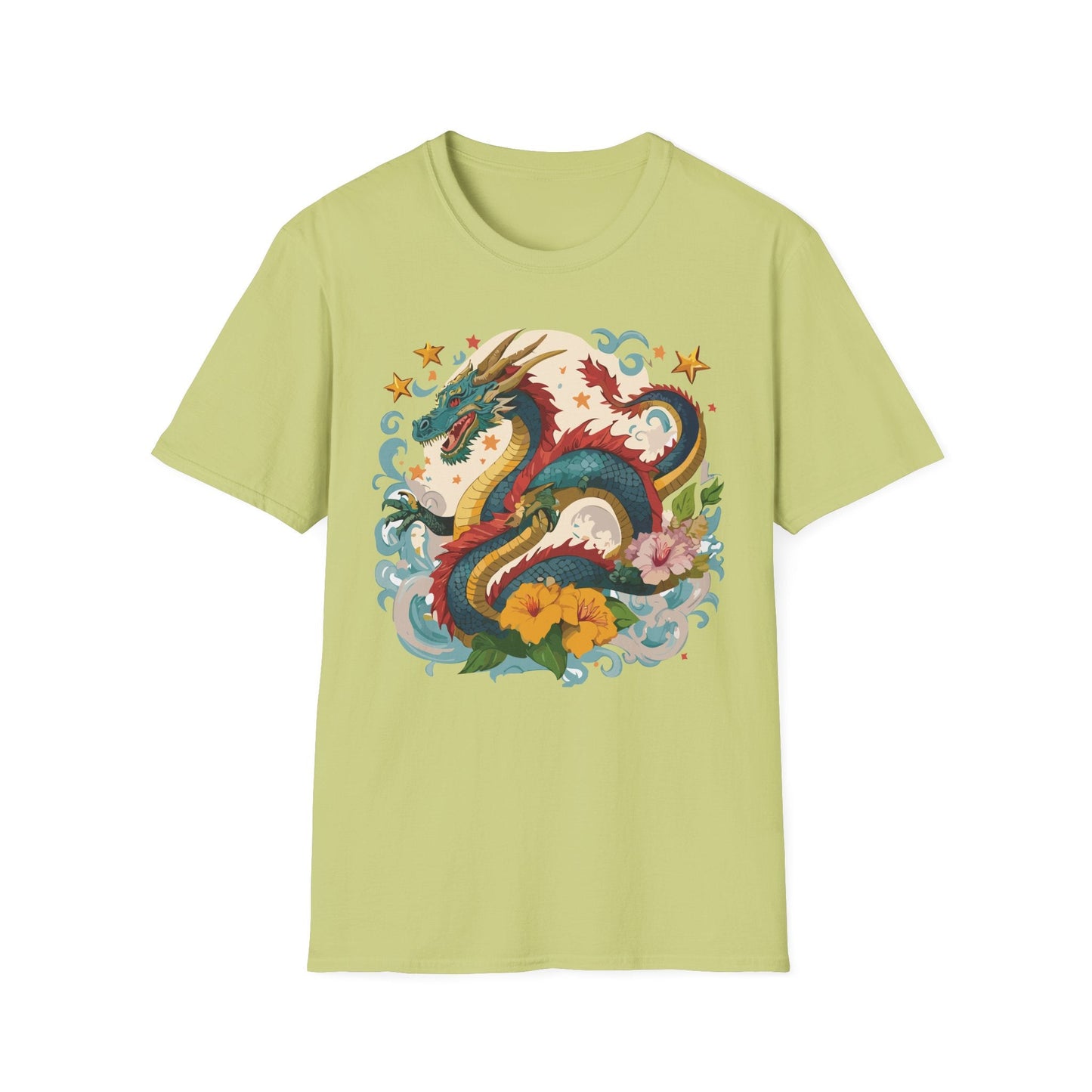 Dragon Graphic Unisex 100 Cotton Tee with Animal Artwork Design 21