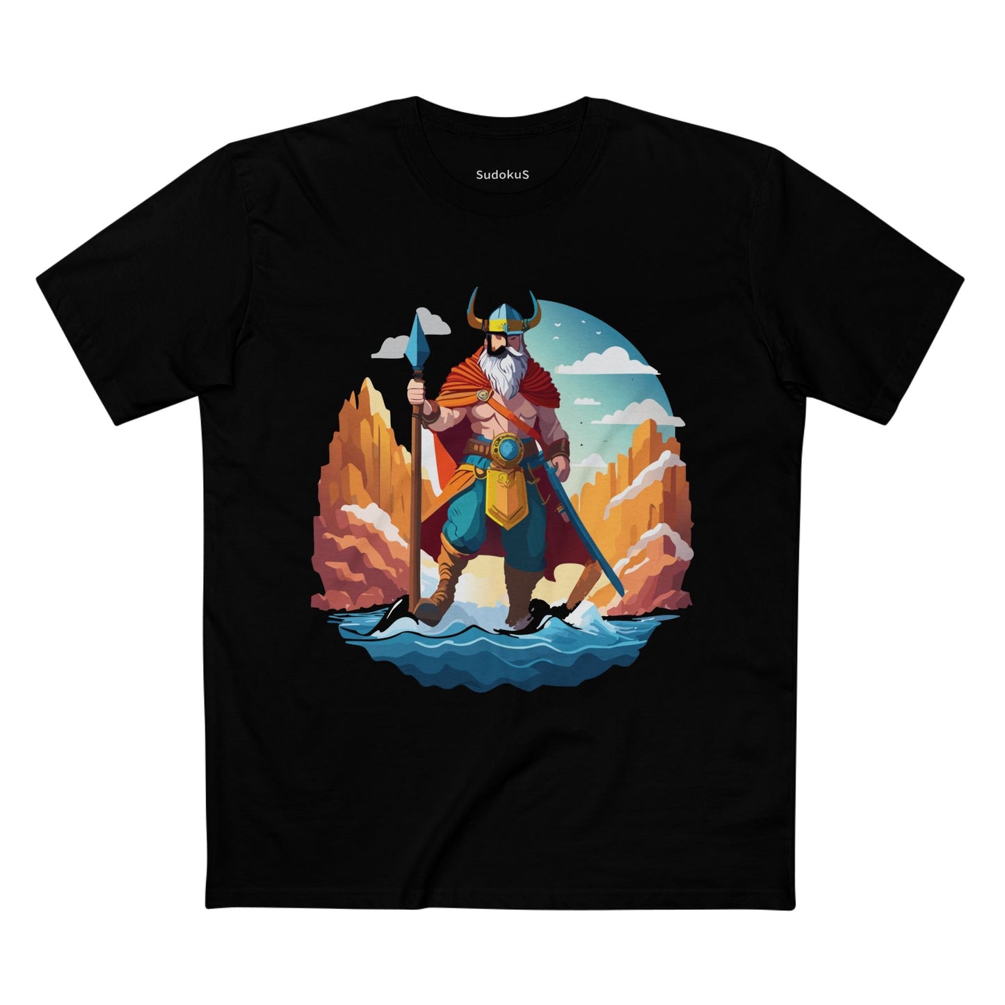 Viking Graphic Unisex 100 Cotton Staple Tee 7