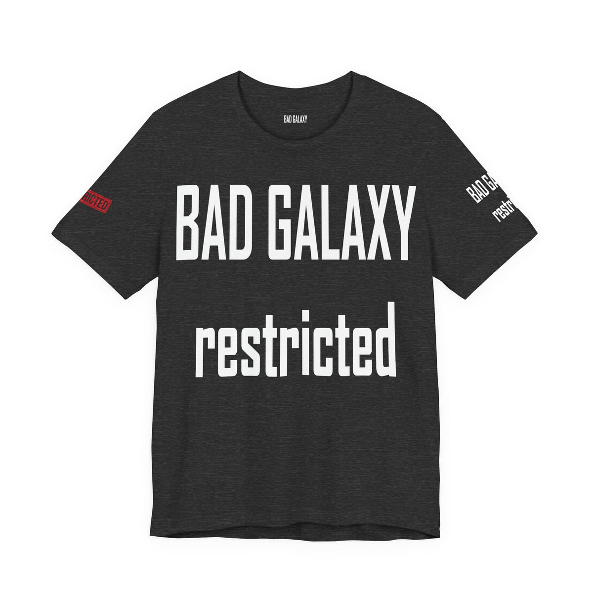 Art Red Stamp Graphic Unisex Cotton Bella+Canvas Tee with Art Design b93