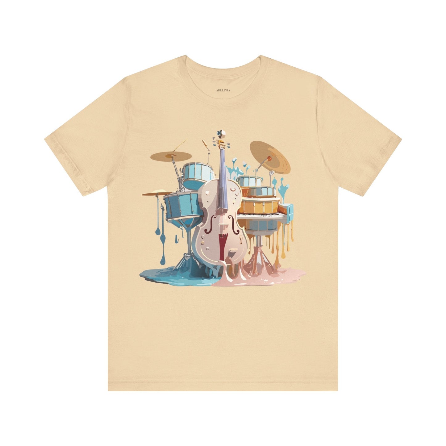 Adelpha Music Graphic T Shirt Unisex Jersey Short Sleeve Vintage Inspired Artwork Tee
