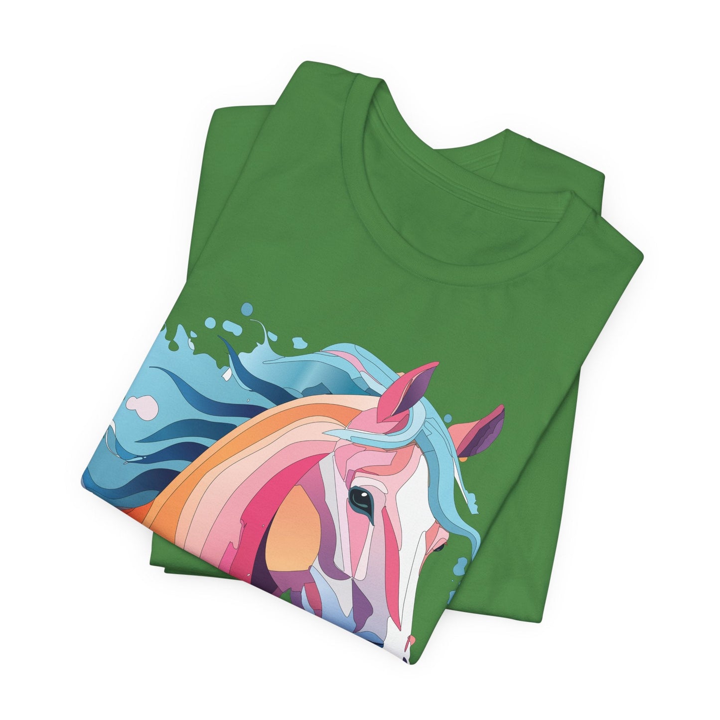 Unisex Animal Tee Shirt With Art Design Wild Animals Short Sleeve Premium Comfort Fit