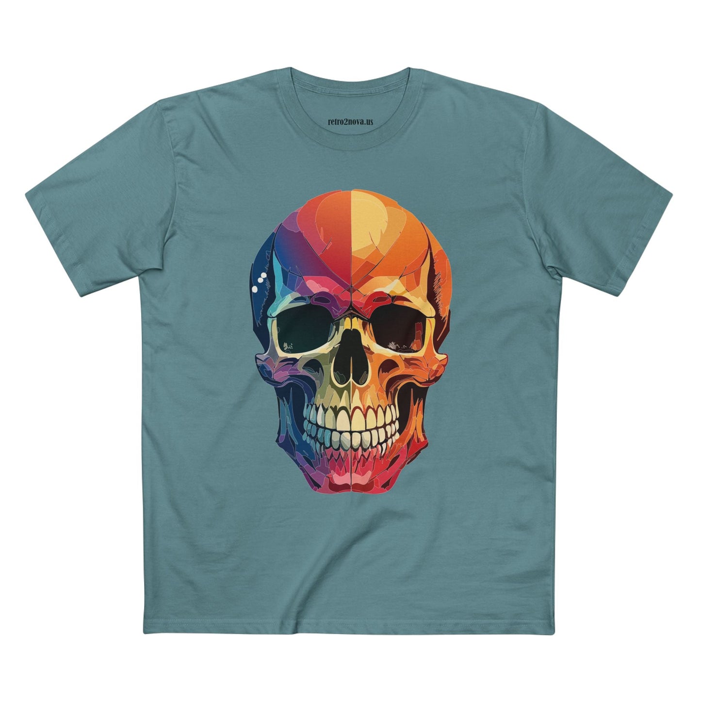 Skull Shirt Unisex Premium Cotton Tee With Original Skull Art From Retro2Nova Art Collection