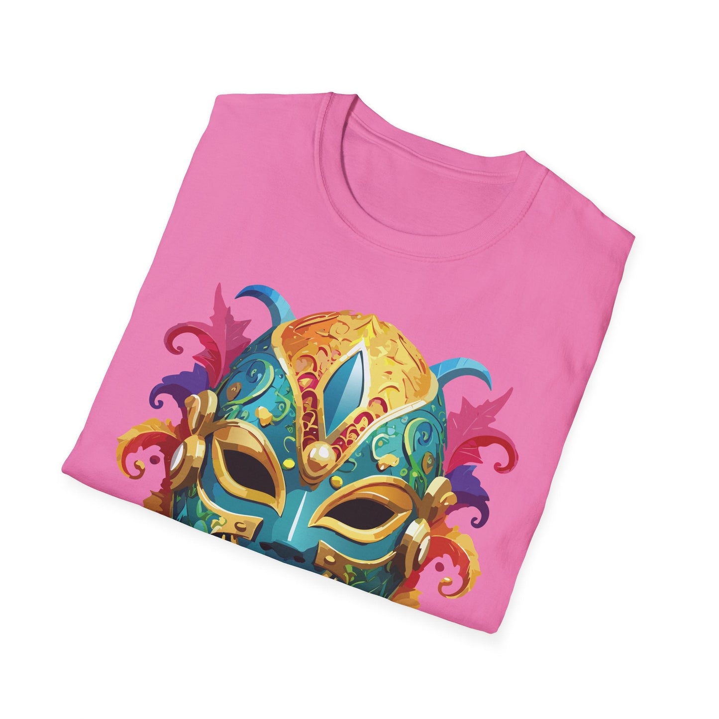 Mask Graphic Unisex Cotton Masquerade Design Artwork Tee 13
