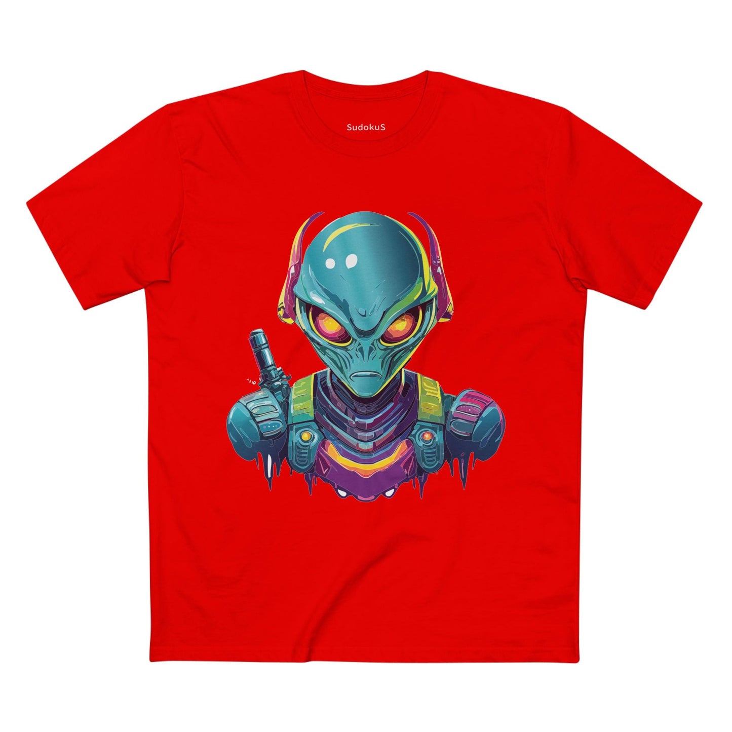 Aliens Graphic Unisex 100 Cotton Staple Tee 5