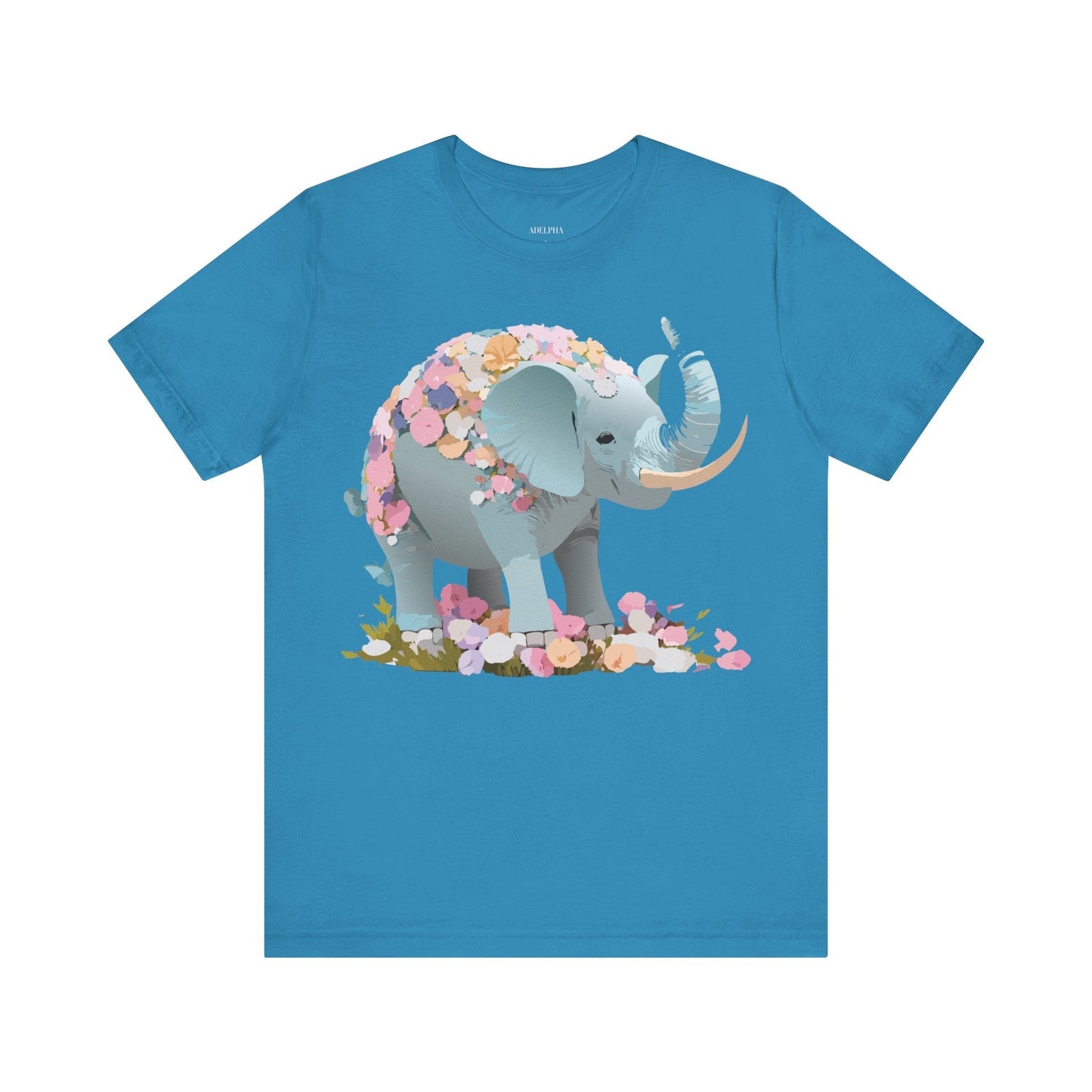 Elephant Graphic Unisex 100 Cotton Jersey Vintage Art Design Tee 24