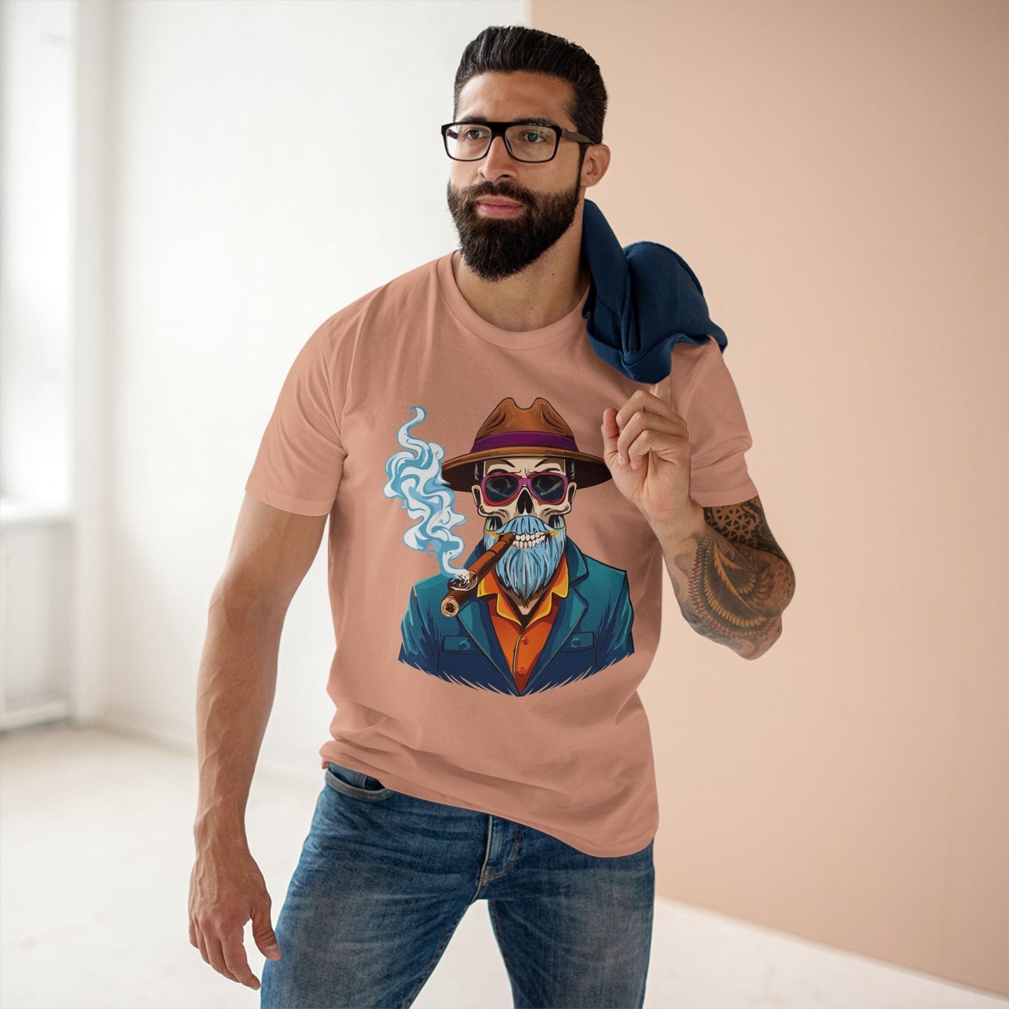 Skull Shirt Skeleton Tee Unisex Premium Cotton Art Design Original By Retro2Nova Exclusive Collection