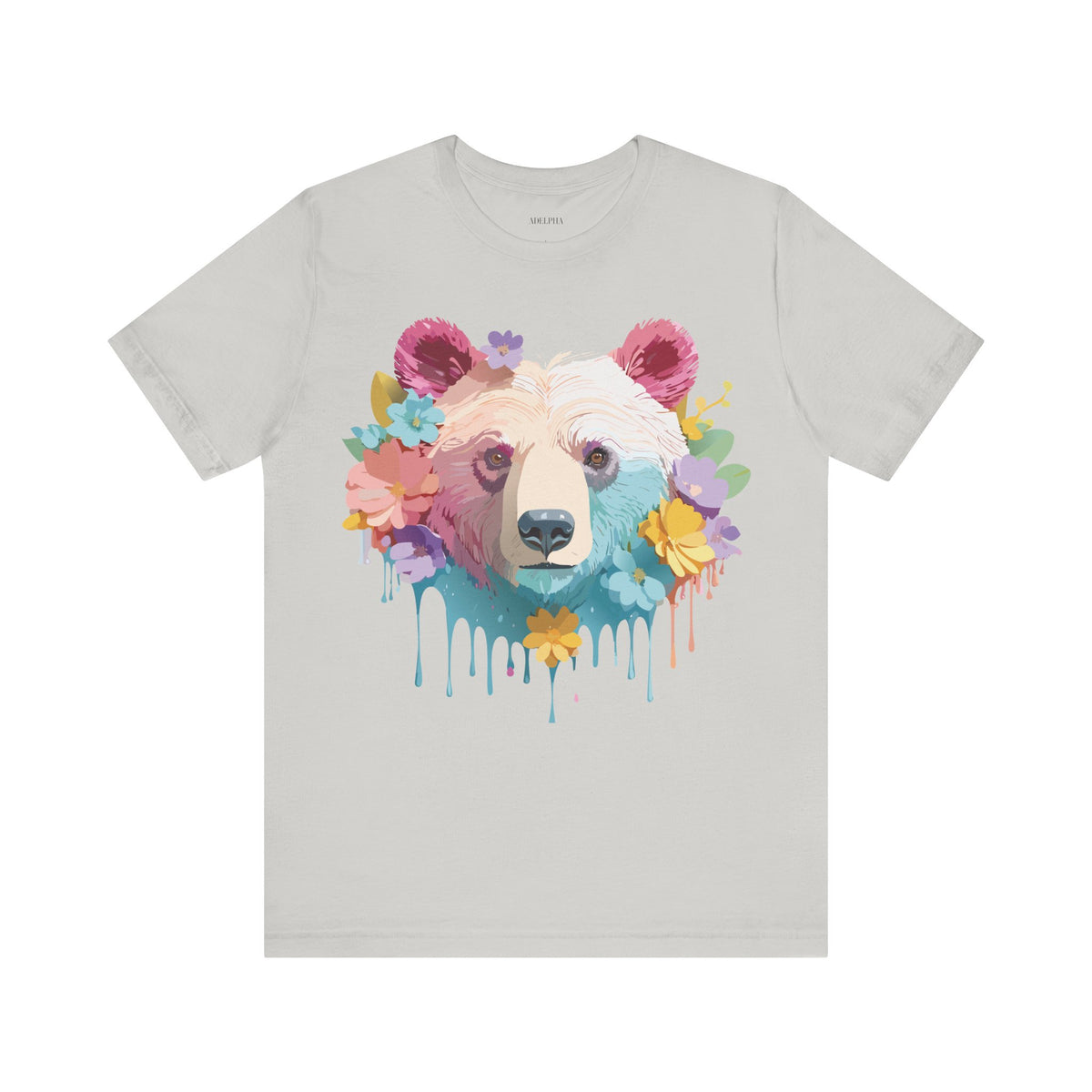 Bear Graphic Design Tee Bella+Canvas Unisex 100 Cotton Tee Shirt a117