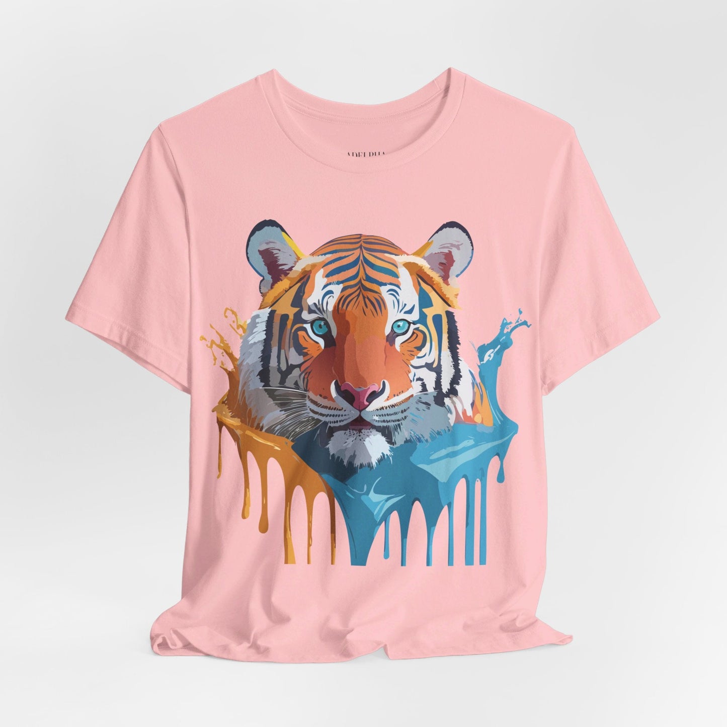 Tiger Graphic Tee Adelpha Unisex Short Sleeve Vintage Inspired Shirt For Casual Wear