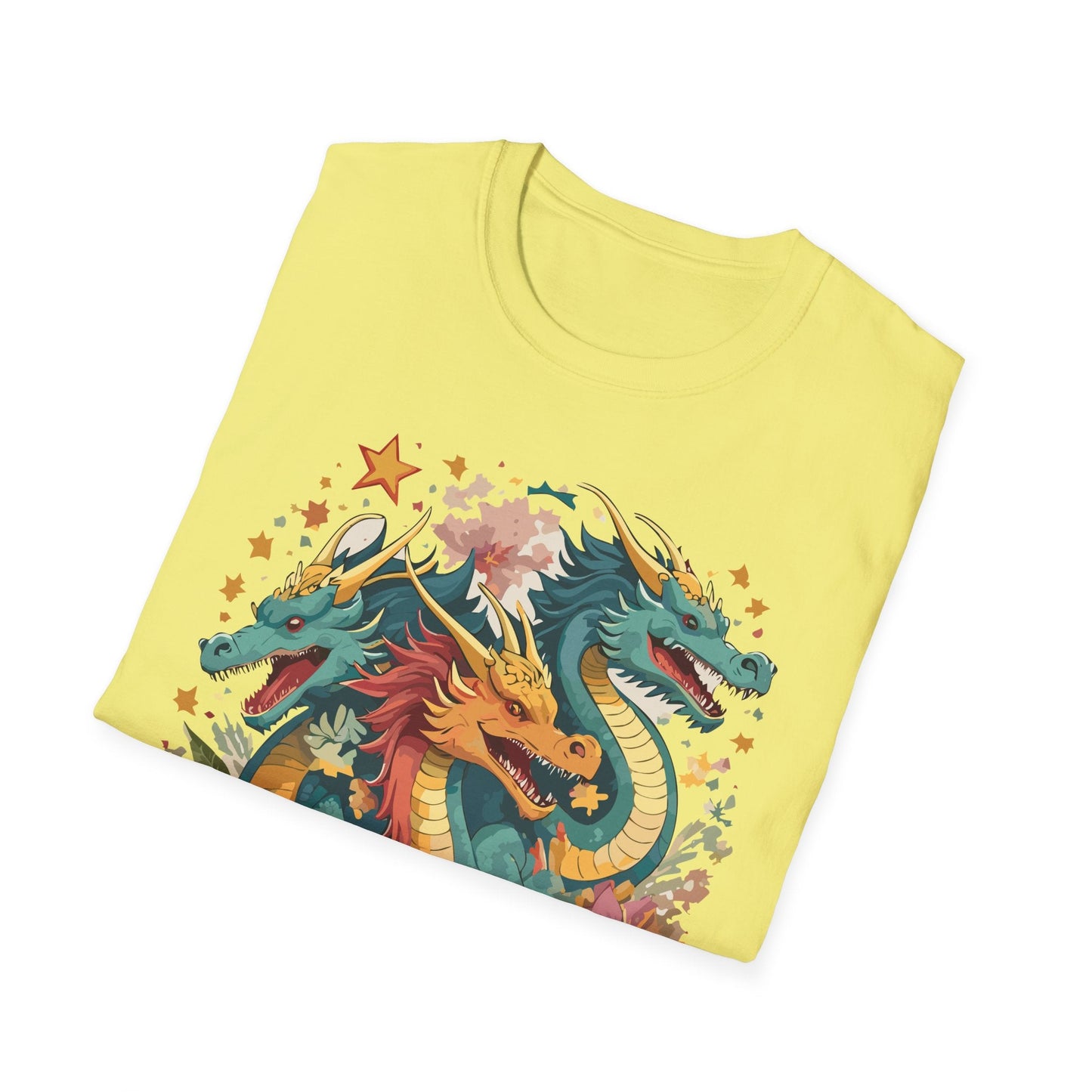 Dragon Graphic Unisex 100 Cotton Tee with Animal Artwork Design 8