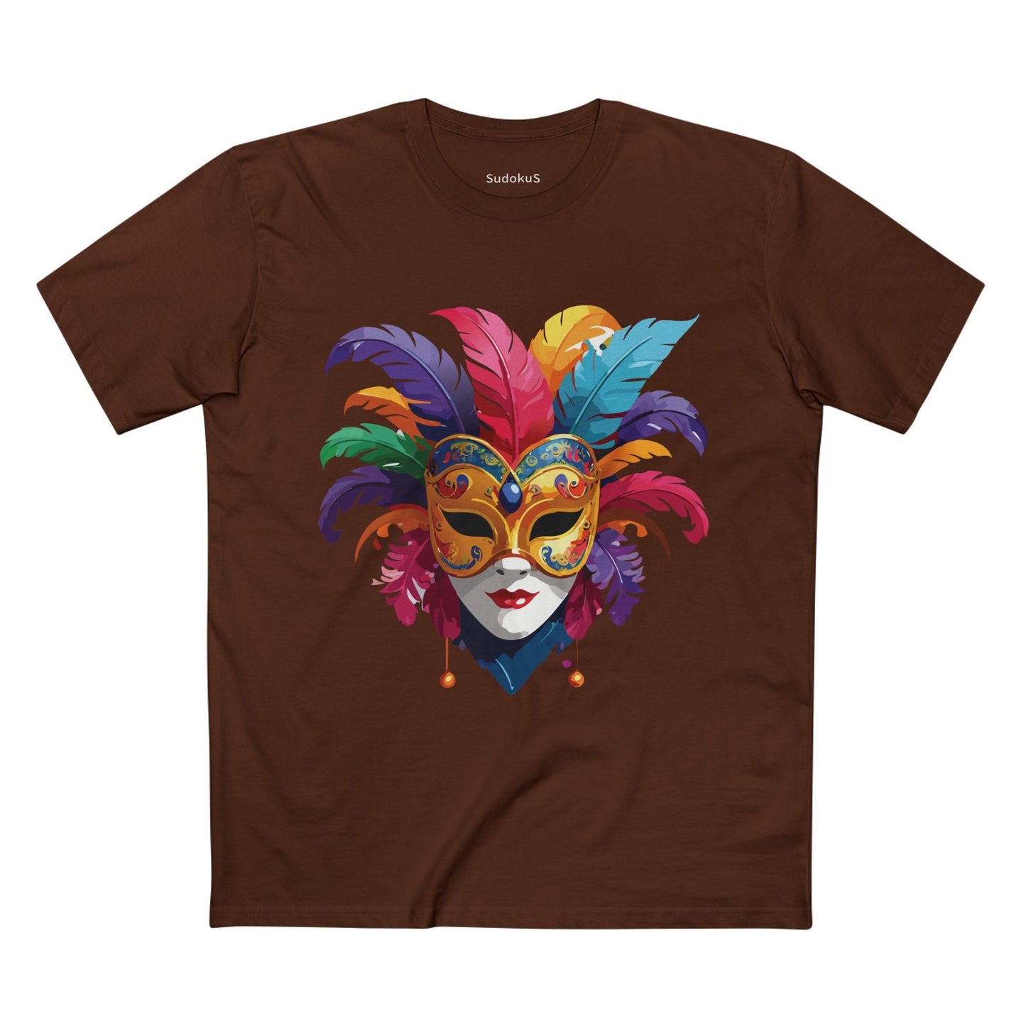 Mask Graphic Unisex 100 Cotton Staple Tee 14