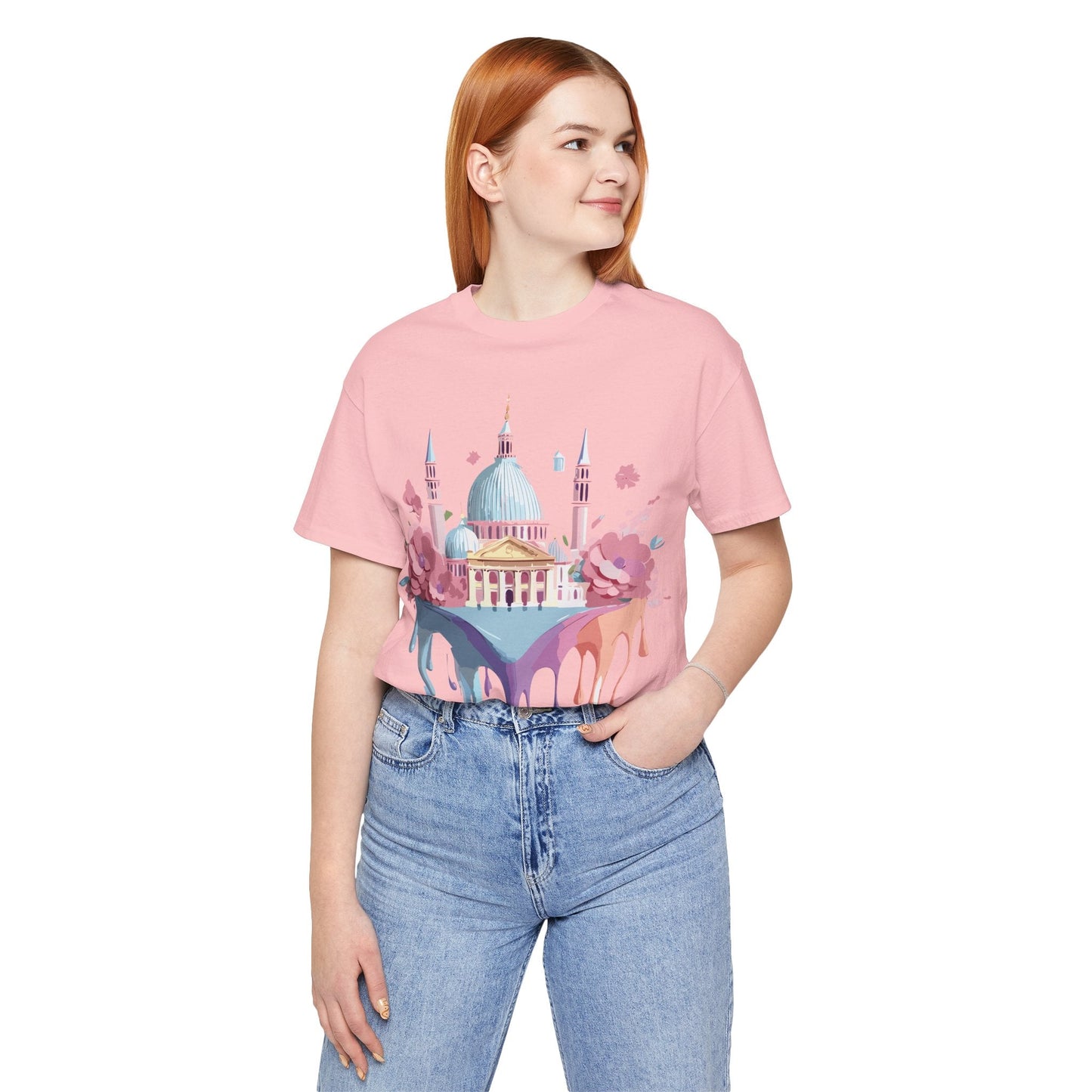 Venice Tourist Graphic Tee Unisex Vintage Inspired Artwork Short Sleeve