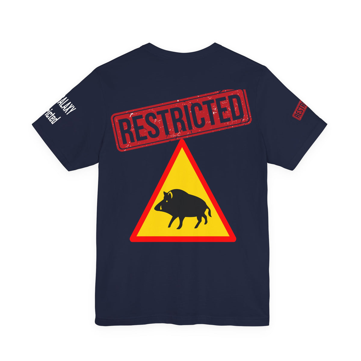 Art Red Stamp Graphic Unisex Cotton Bella+Canvas Tee with Art Design b94