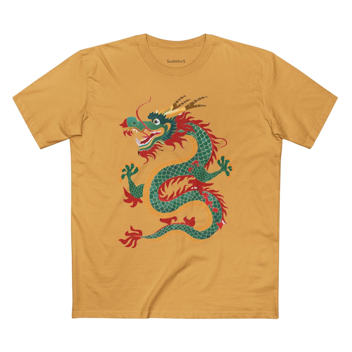 Dragon Graphic Unisex 100 Cotton Staple Tee 13