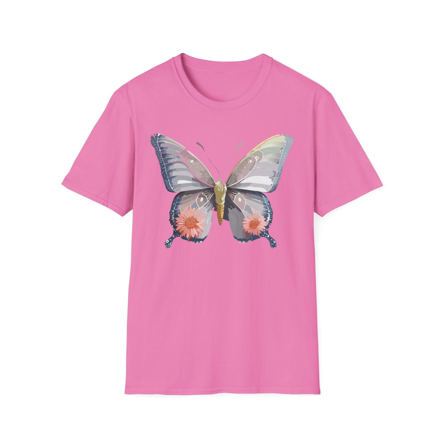Butterfly Shirt Unisex T Shirt 100 Percent Ring Spun Cotton Softstyle Tee Monarch