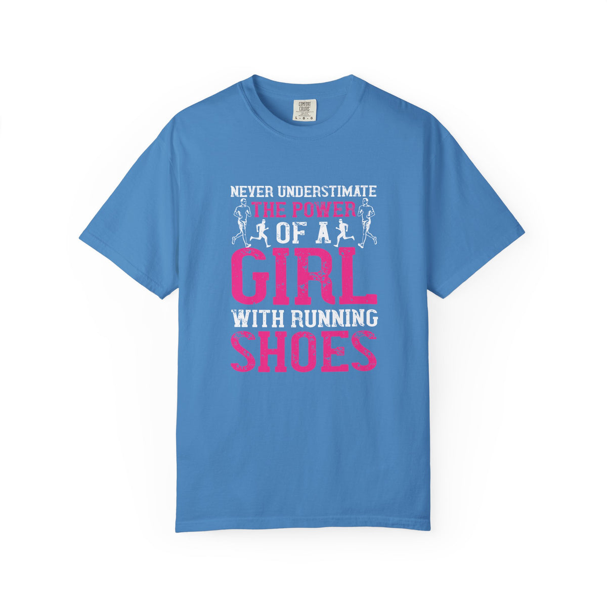 Girl With Running Shoes Unisex Comfort Colors Garment-Dyed Heavyweight 100 Cotton Art Design T-Shirt w95
