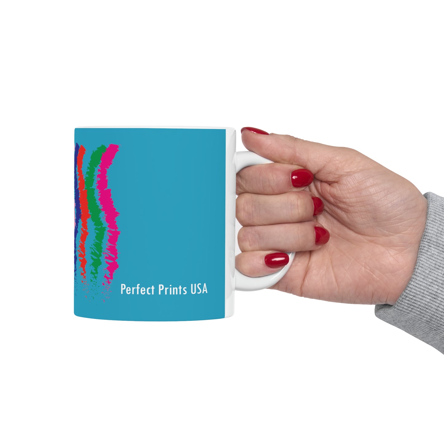 Coffee & Tea Mug with Stripes print