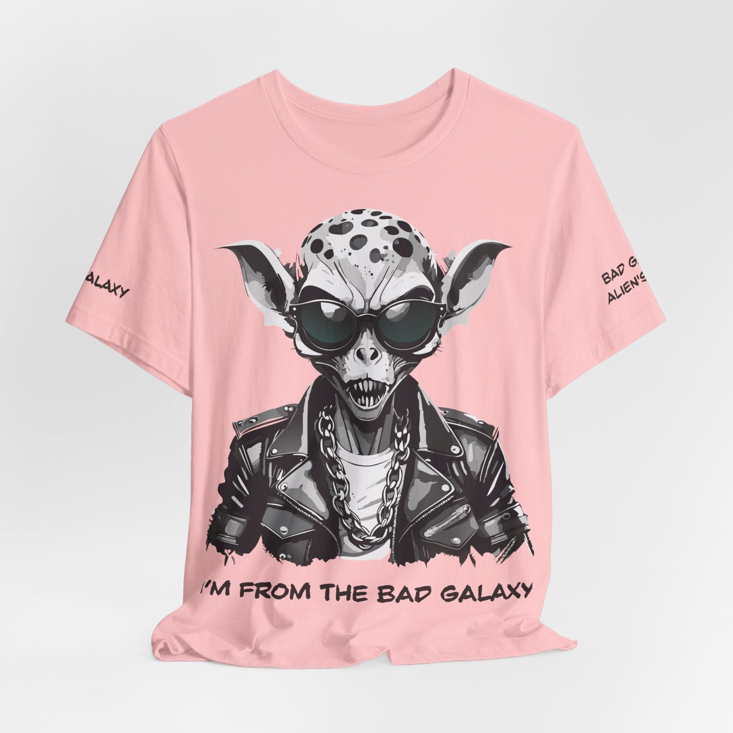 Alien Tee Shirt From Bad Galaxy 100 Percent Cotton Lightweight USA Printed Tee Eco Friendly Inks