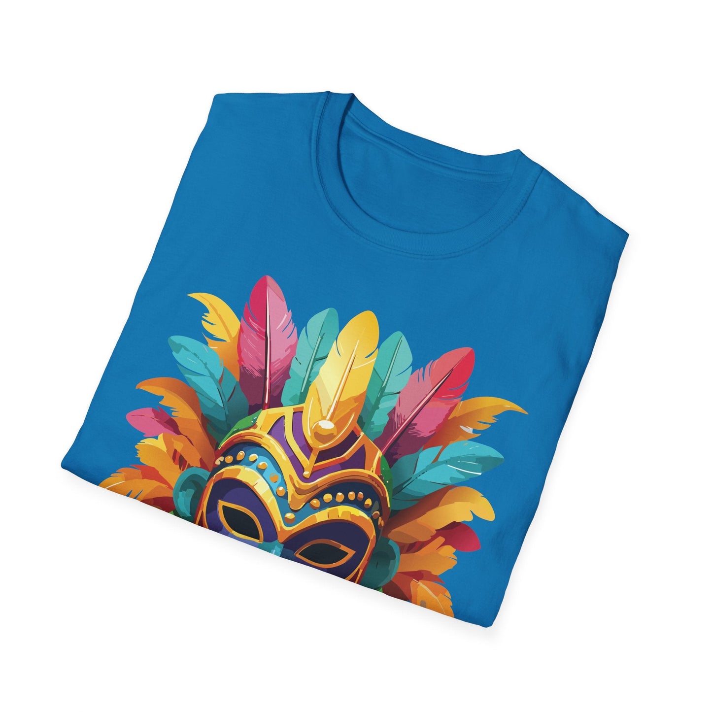 Mask Graphic Unisex Cotton Masquerade Design Artwork Tee 1