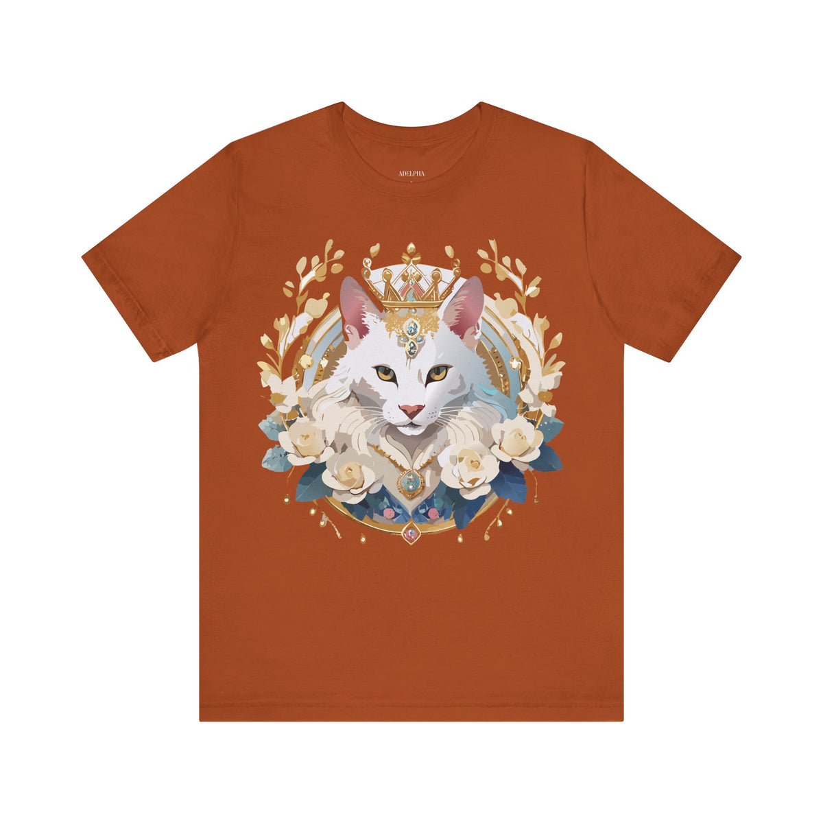 Medallion Graphic Unisex Cotton Bella+Canvas Tee with Floral Art Design m66