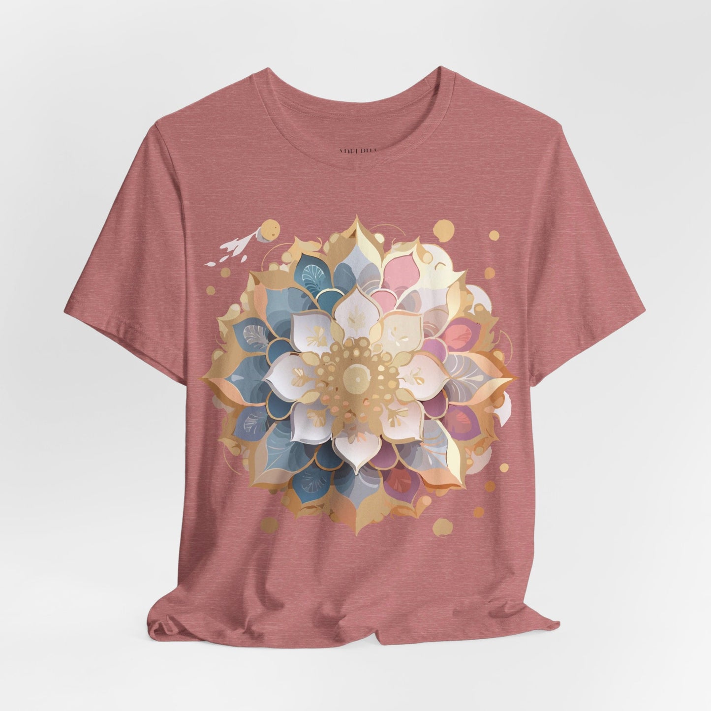 Mandala Graphic Tee For Men And Women By Adelpha Unisex Short Sleeve Art Design Shirt