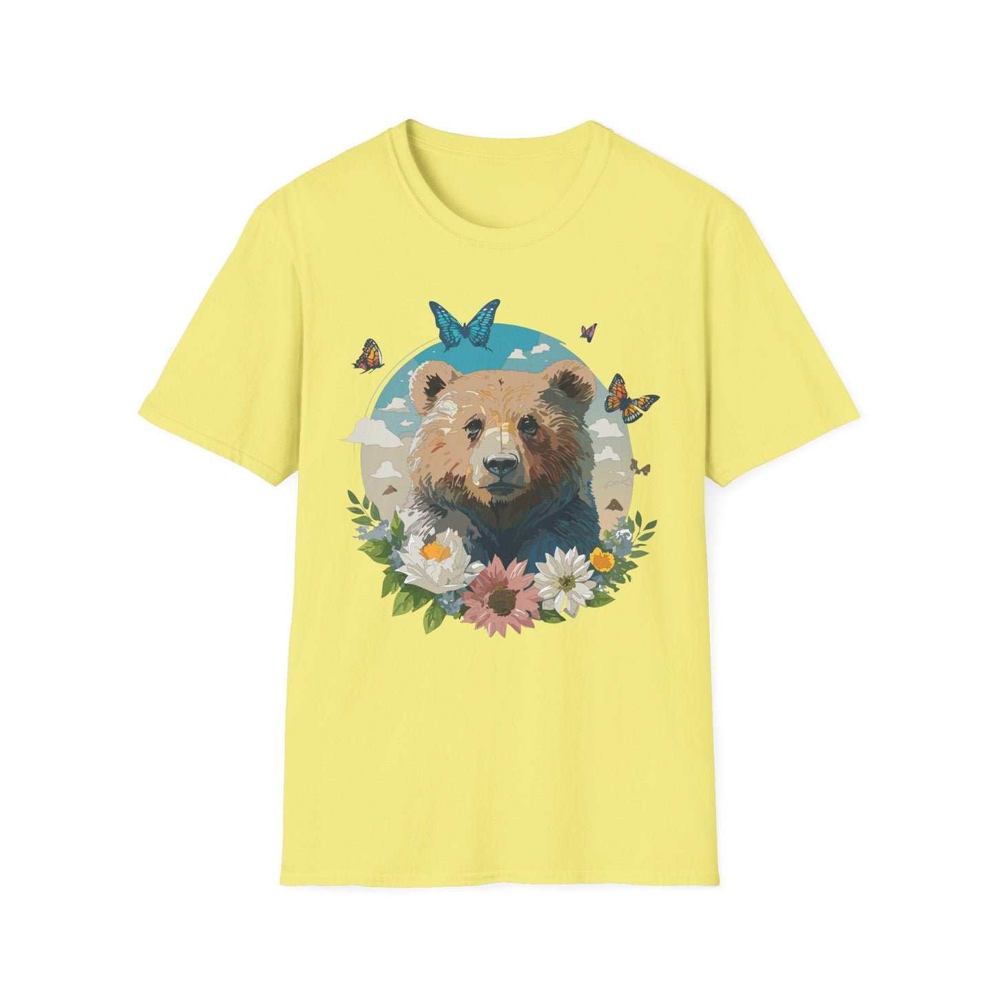 Bear Shirt Teddy Bear Tee Unisex Gildan Softstyle 100 Percent Ring Spun Cotton Tee