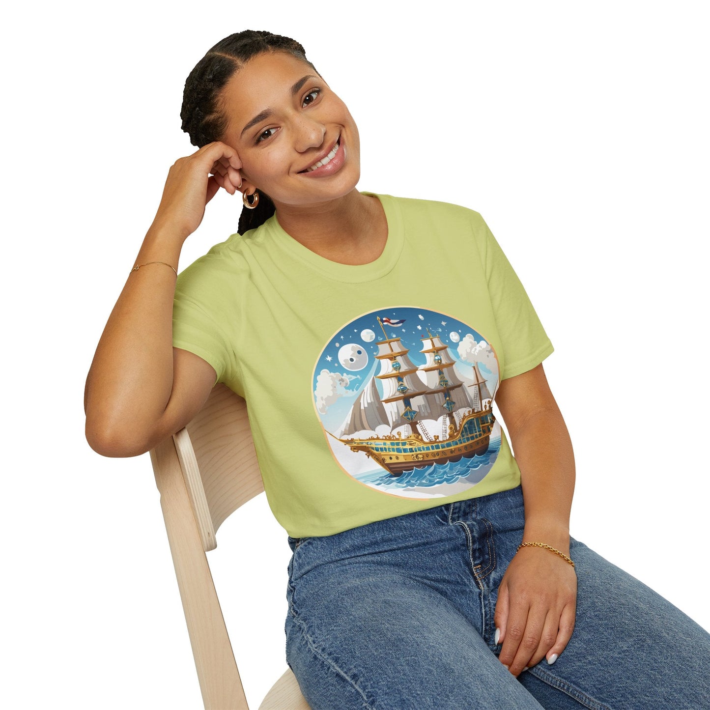 Ship T Shirts Frigate T Shirts Vessel Tee Shirt Unisex Softstyle 100 Percent Ring Spun Cotton Tee
