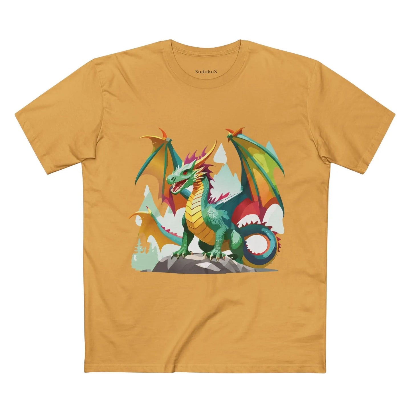 Dragon Graphic Unisex 100 Cotton Staple Tee 27