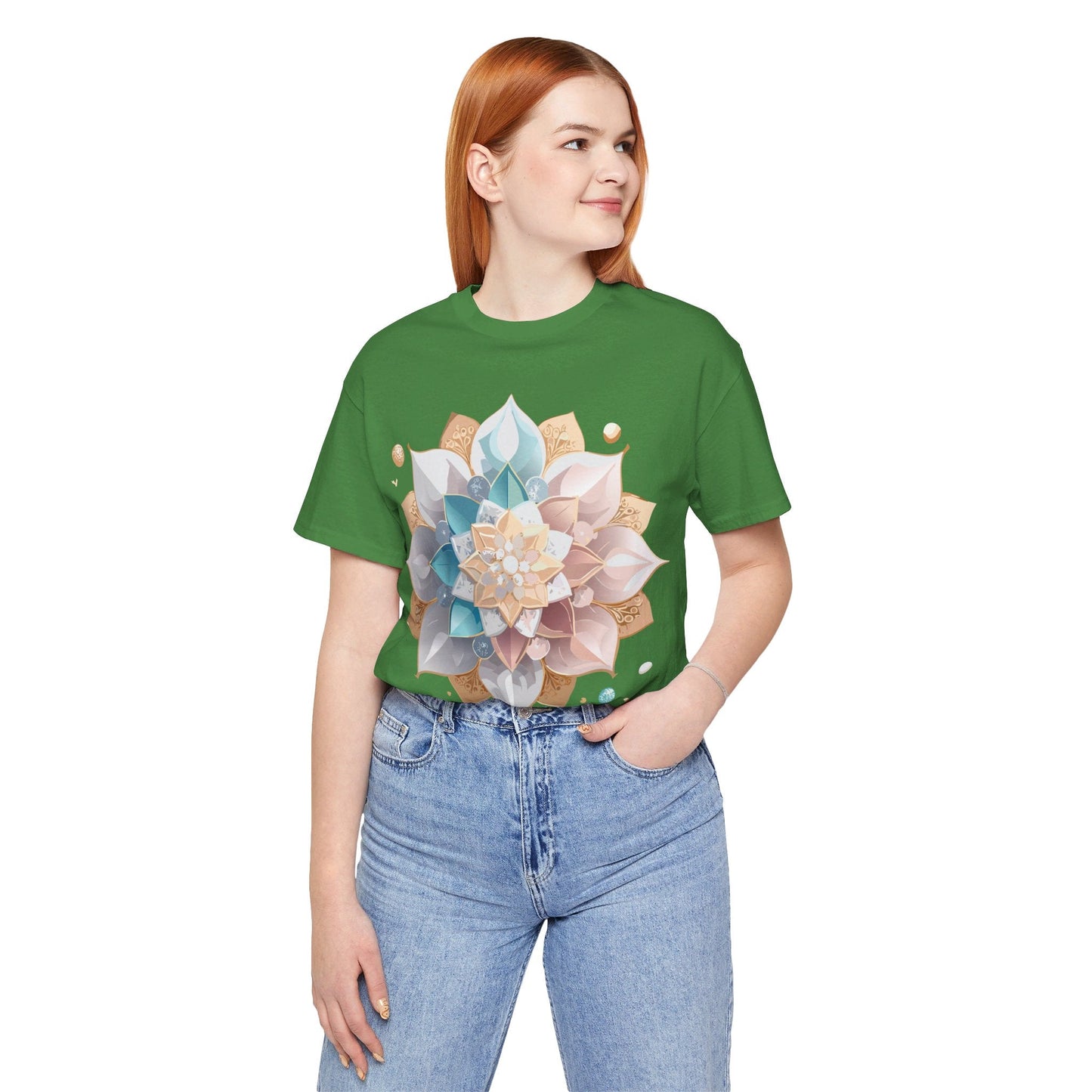 Mandala Graphic Tee Unisex Vintage Inspired Art Design Shirt By Adelpha Premium Artwear